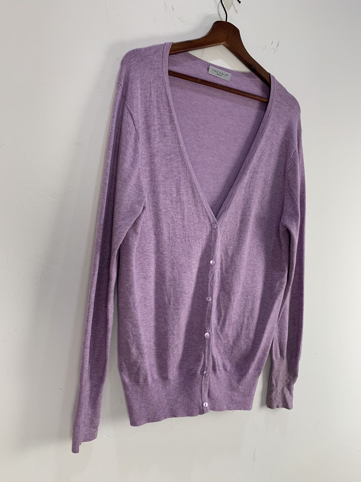 Designer × Japanese Brand THEORIA Rayon Pigment Dyed Button Knitwear Cardigan Sweater Size M / US 6-8 / IT 42-44 - 6 Thumbnail
