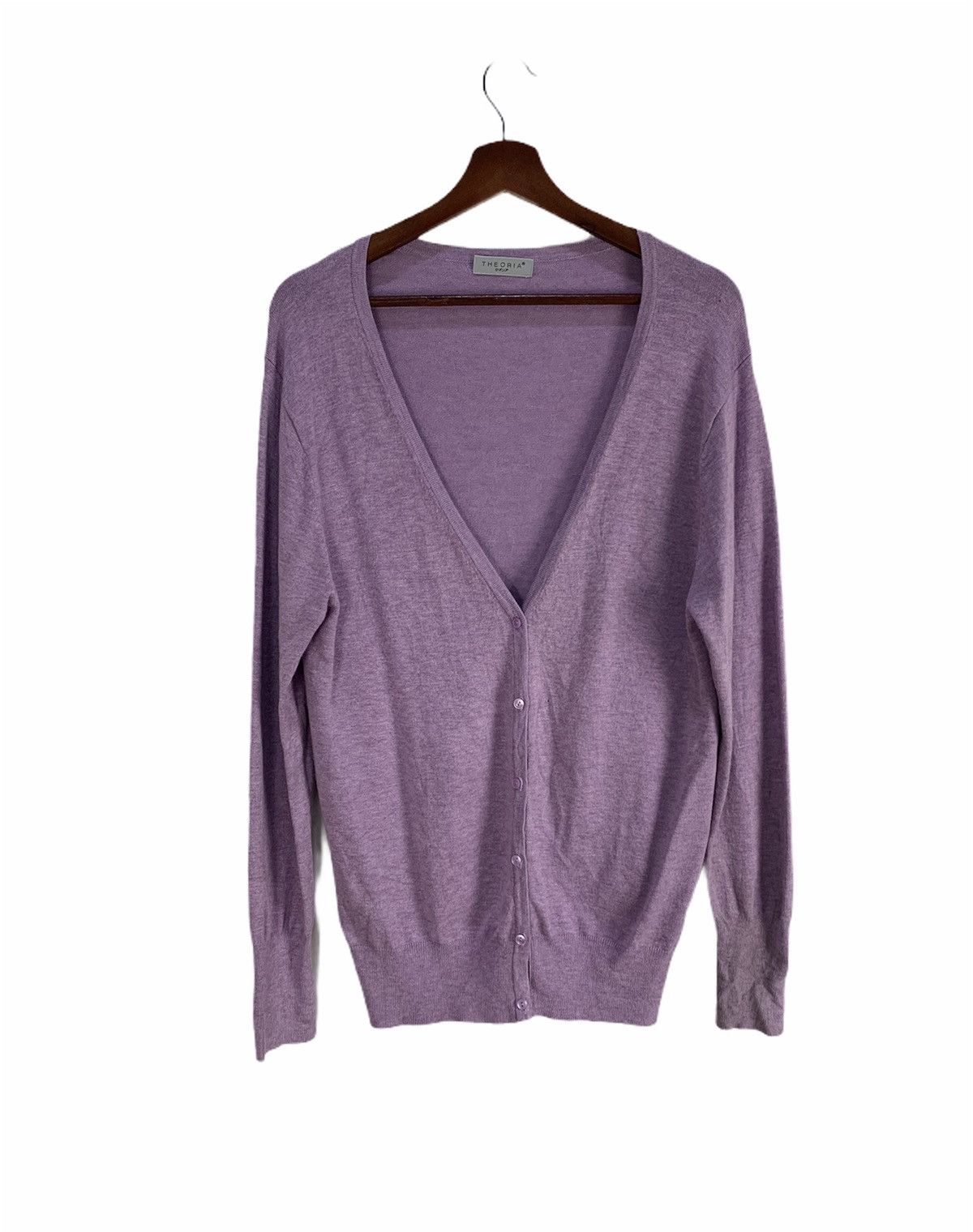 Designer × Japanese Brand THEORIA Rayon Pigment Dyed Button Knitwear Cardigan Sweater Size M / US 6-8 / IT 42-44 - 1 Thumbnail