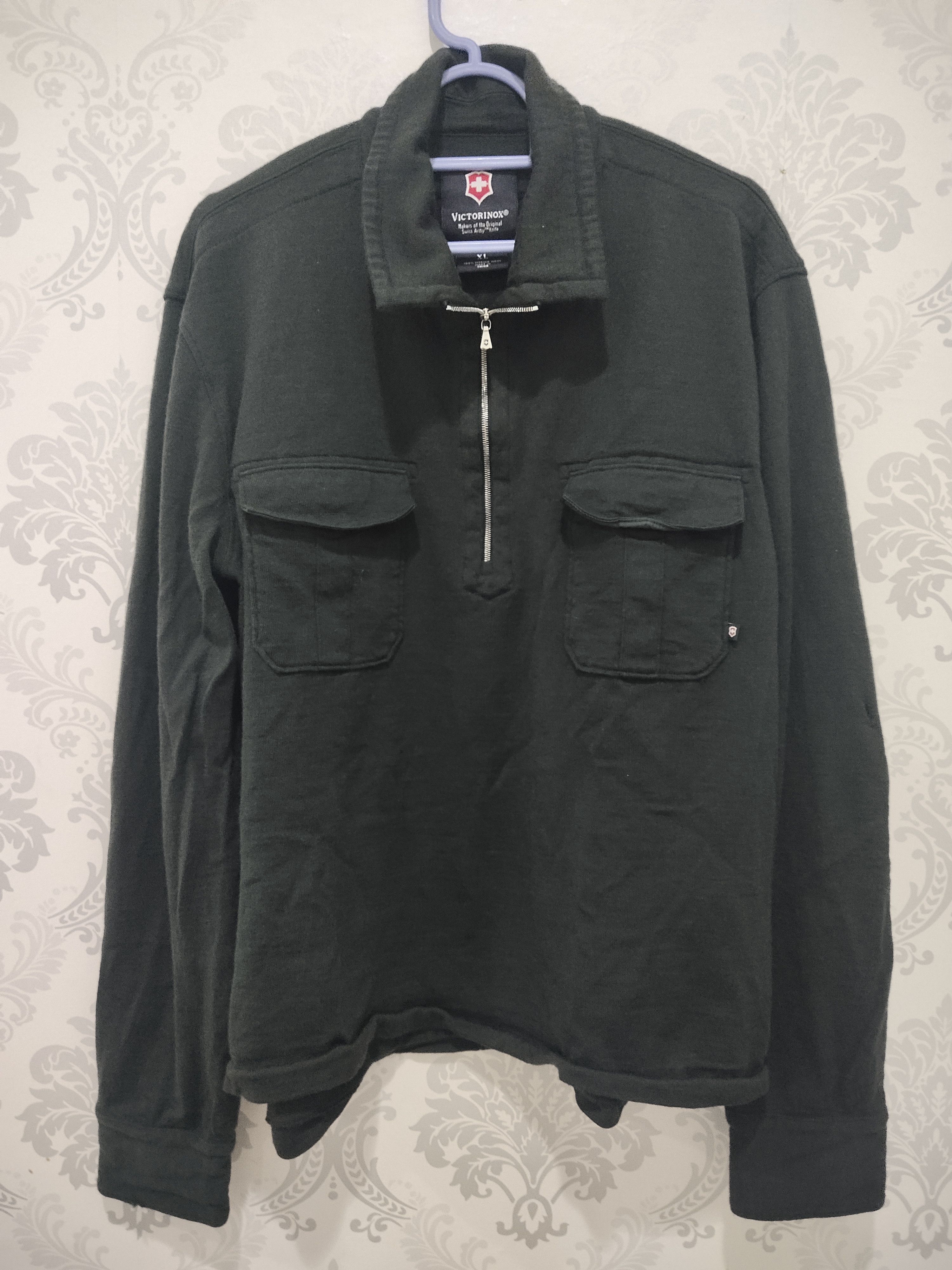 Victorinox Victorinox Wool Half Zipper long sleeve polo Shirt Size US XL / EU 56 / 4 - 1 Thumbnail
