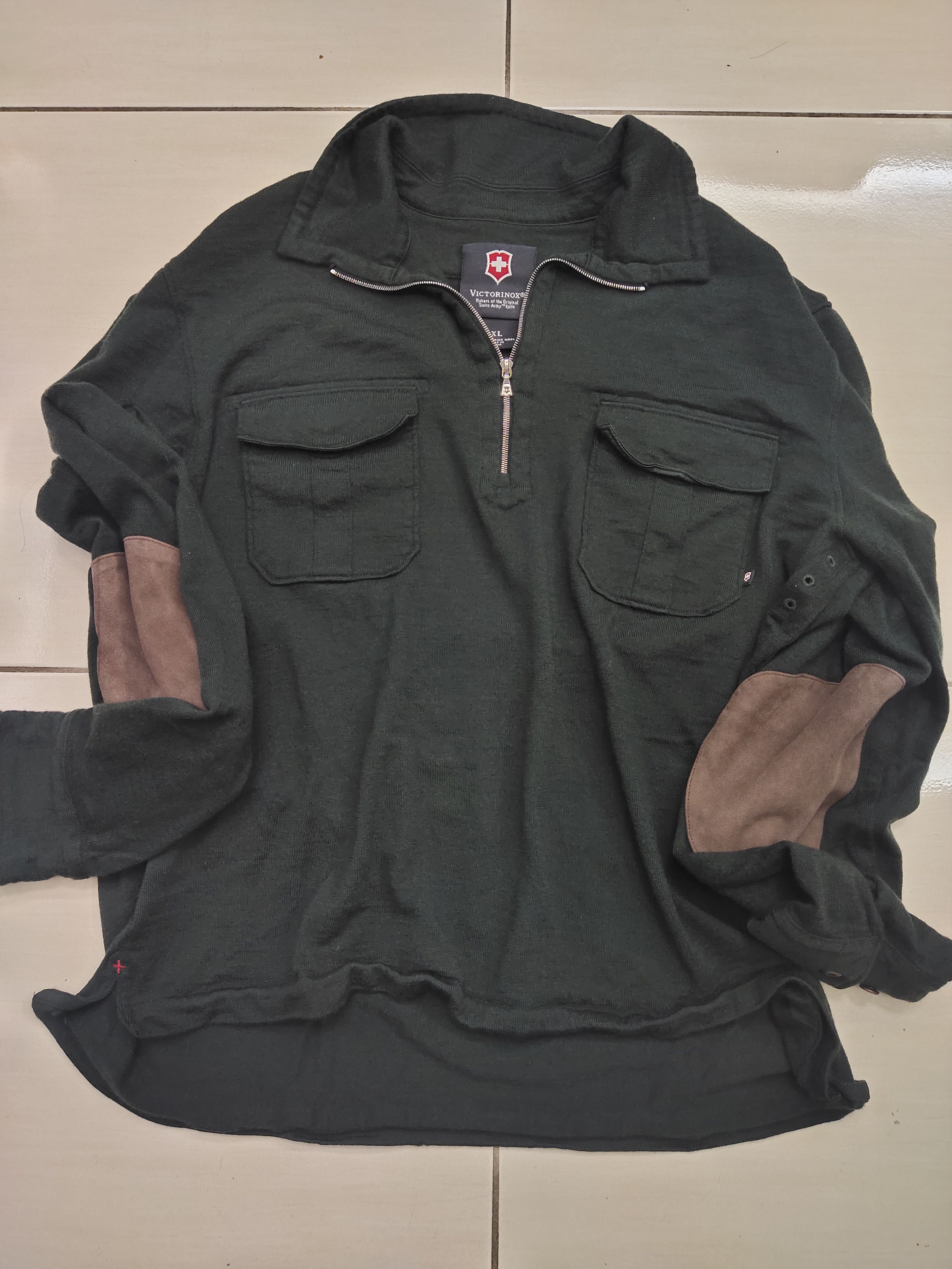 Victorinox Victorinox Wool Half Zipper long sleeve polo Shirt Size US XL / EU 56 / 4 - 5 Thumbnail