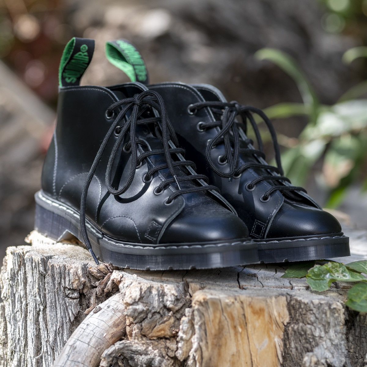 Black Greasy Monkey Boot | Solovair | Handmade in England
