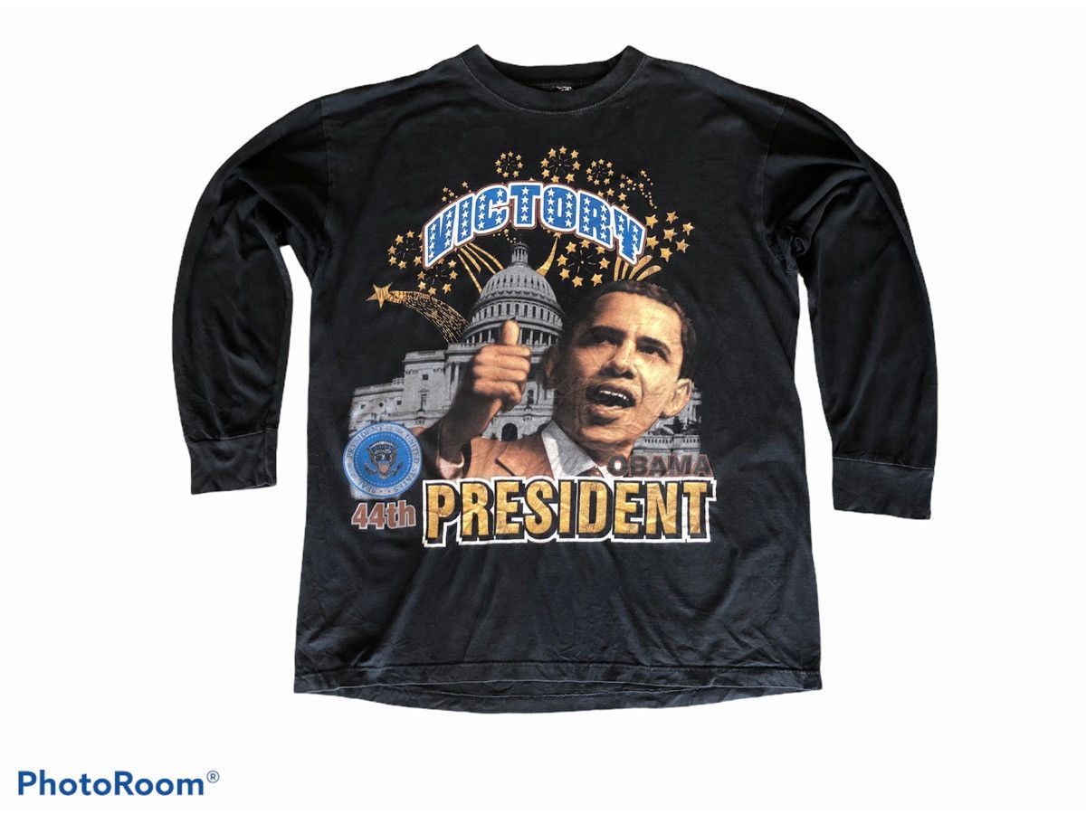 Vintage Victory 44th President obama Hope Change Balack History Size US XL / EU 56 / 4 - 1 Thumbnail