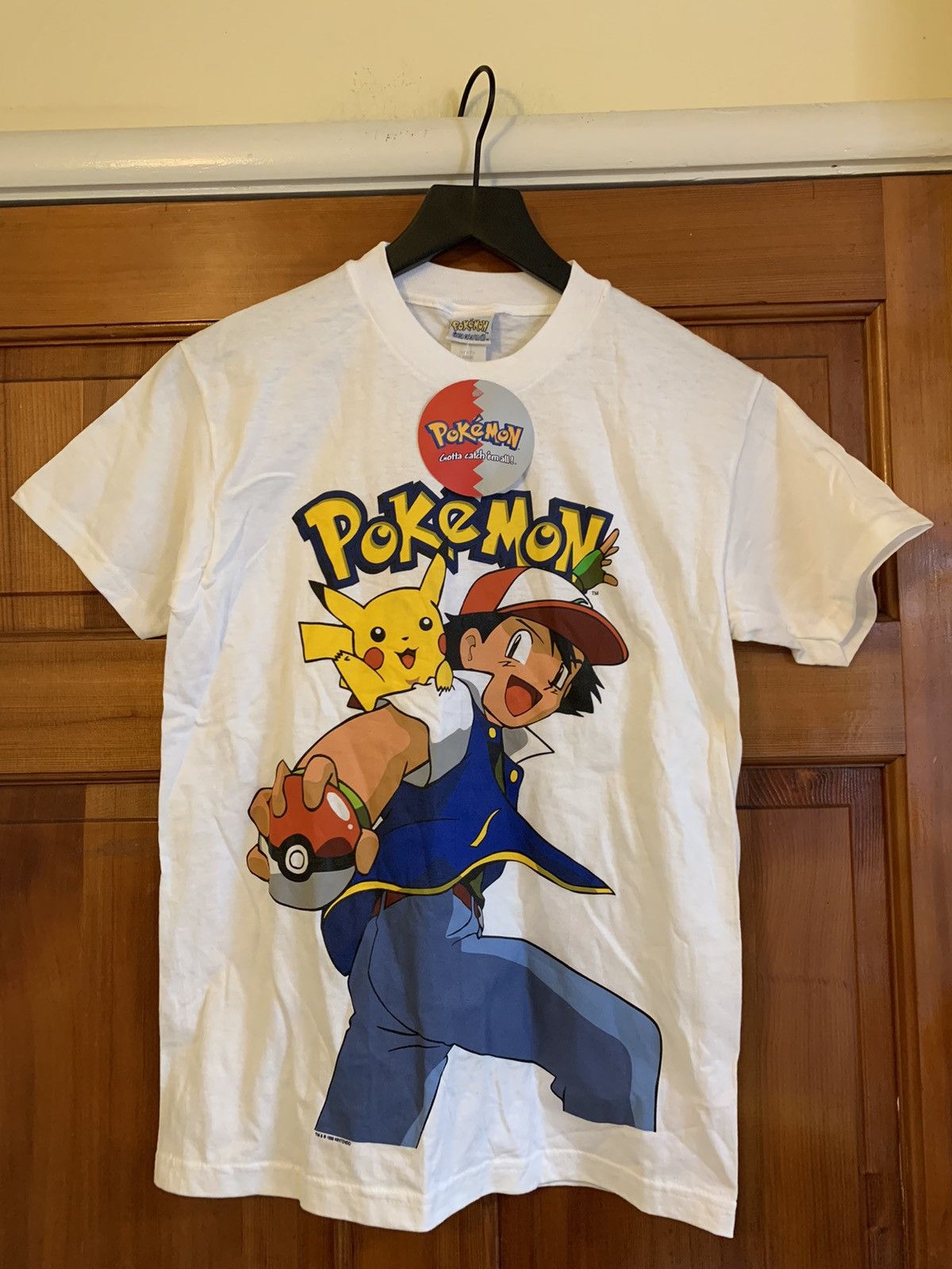 *RARE* Vintage New 1999 Pokémon Ash Ketchum Pikachu Shirt