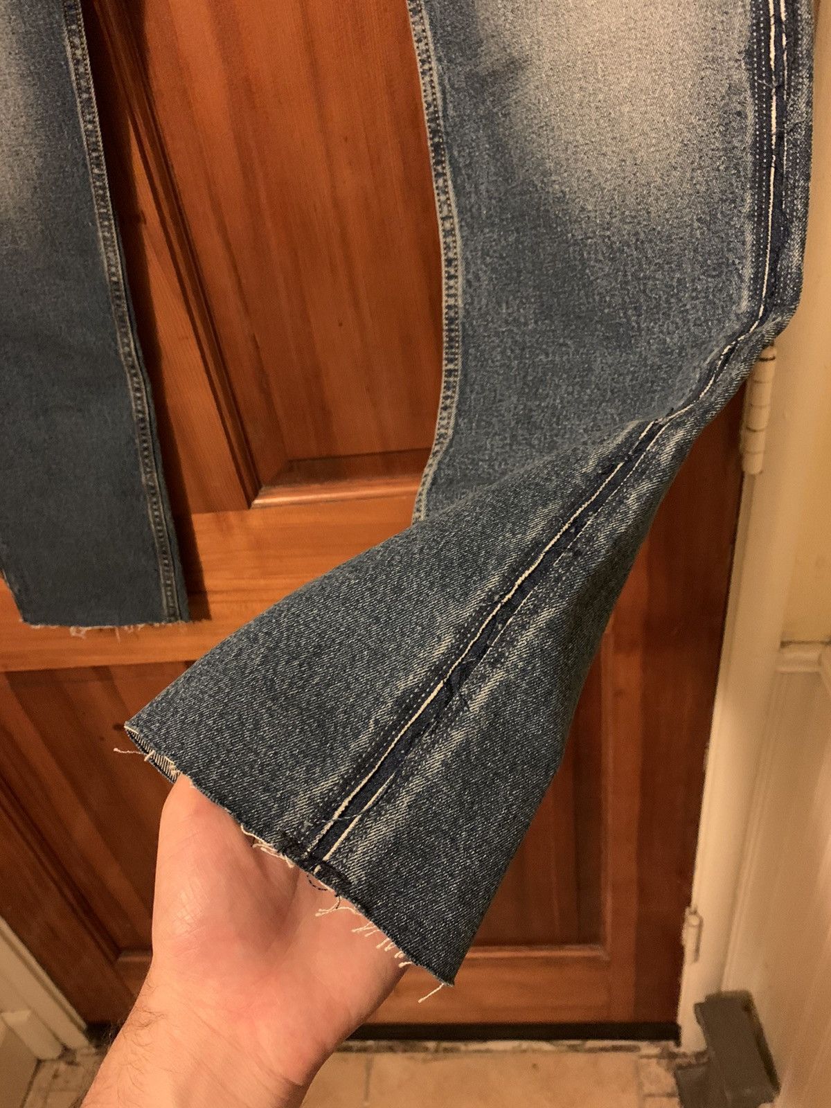 Levi's × Levi's Vintage Clothing *RARE* New Levi’s 512 Slim Taper Raw Hem Denim Jeans 32 x 34 Size US 32 / EU 48 - 4 Thumbnail