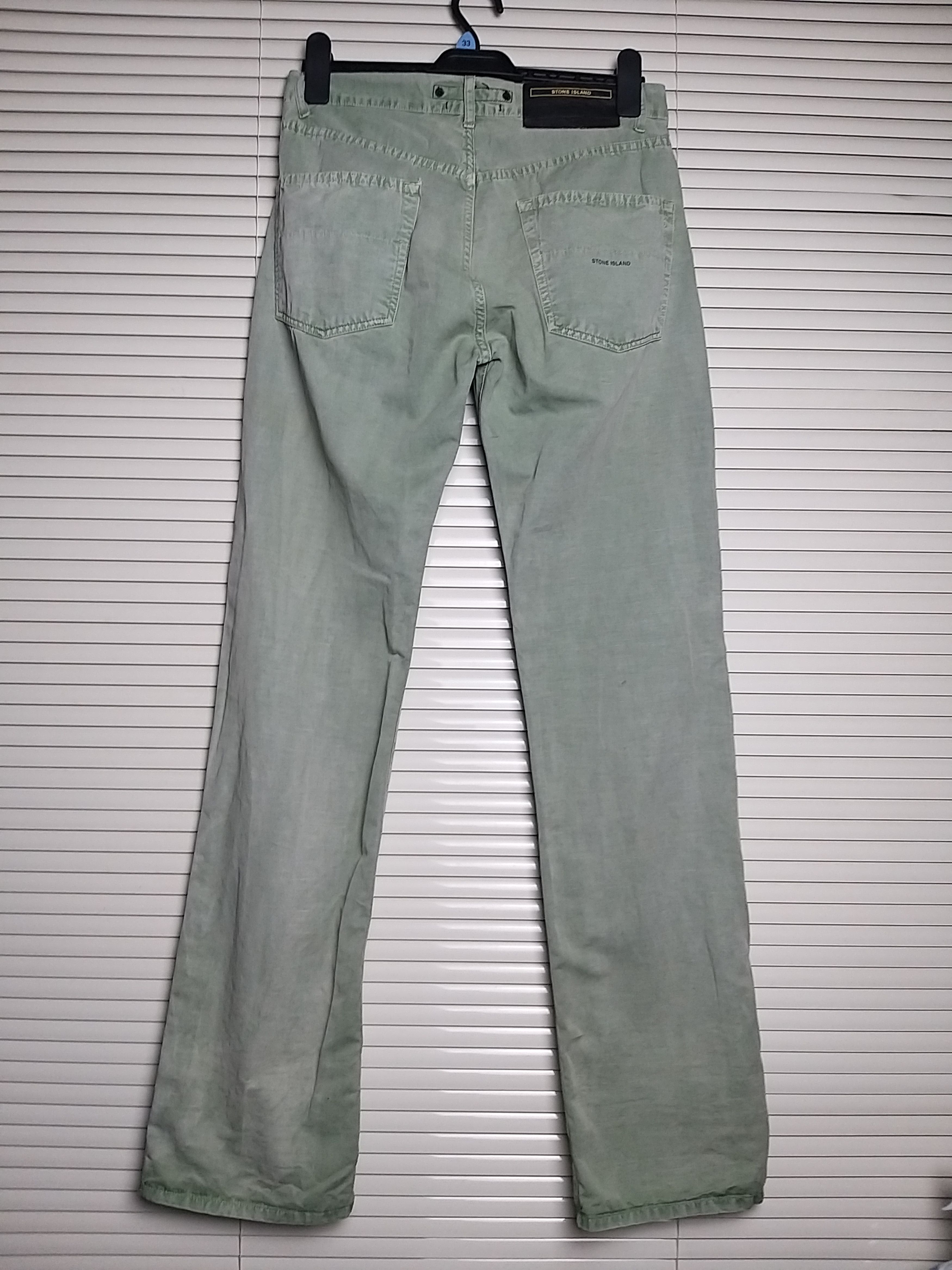 Stone Island VINTAGE STONE ISLAND S.I DISTRESSED COTON PANT Size US 31 - 4 Thumbnail
