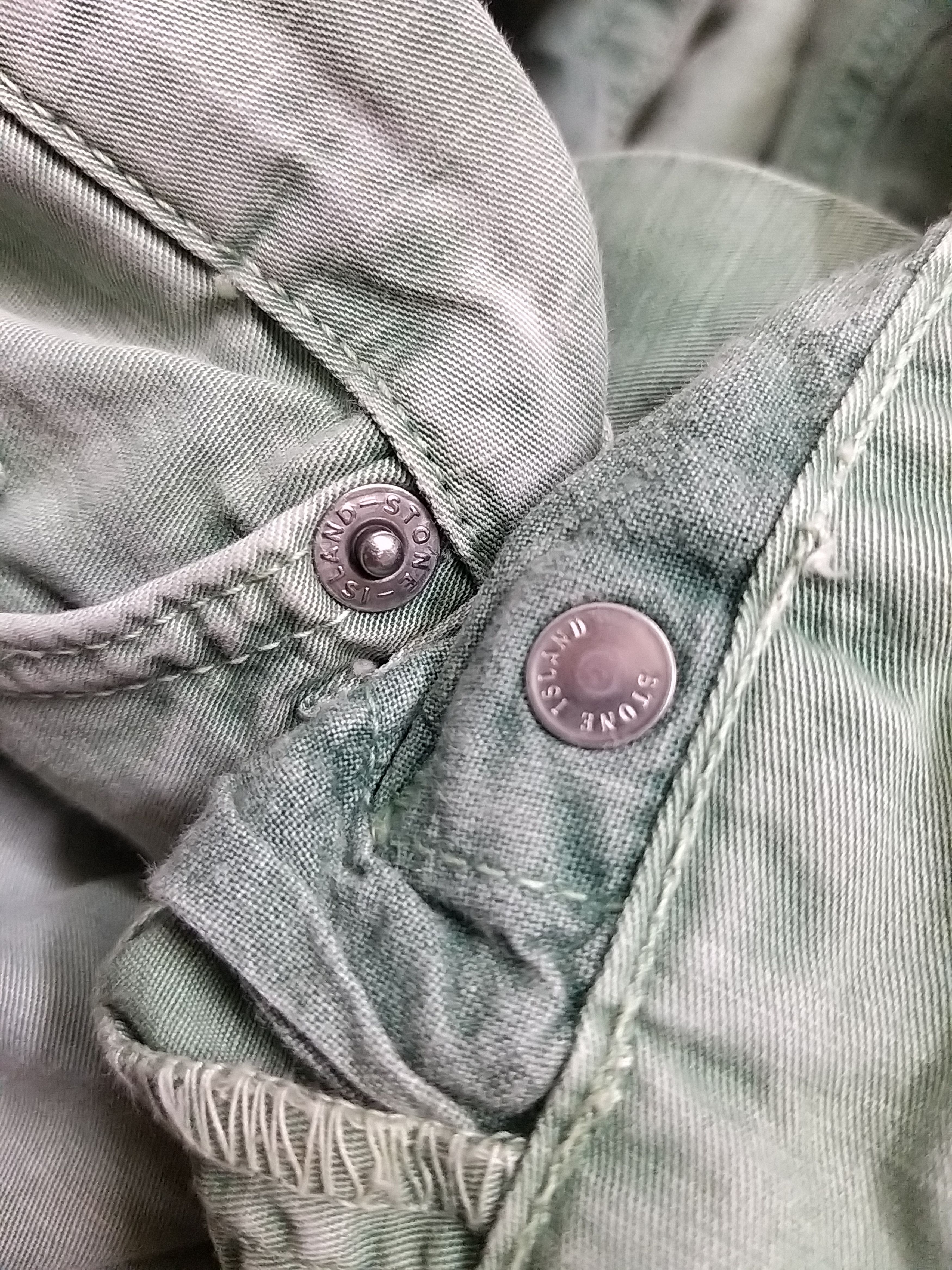 Stone Island VINTAGE STONE ISLAND S.I DISTRESSED COTON PANT Size US 31 - 7 Thumbnail