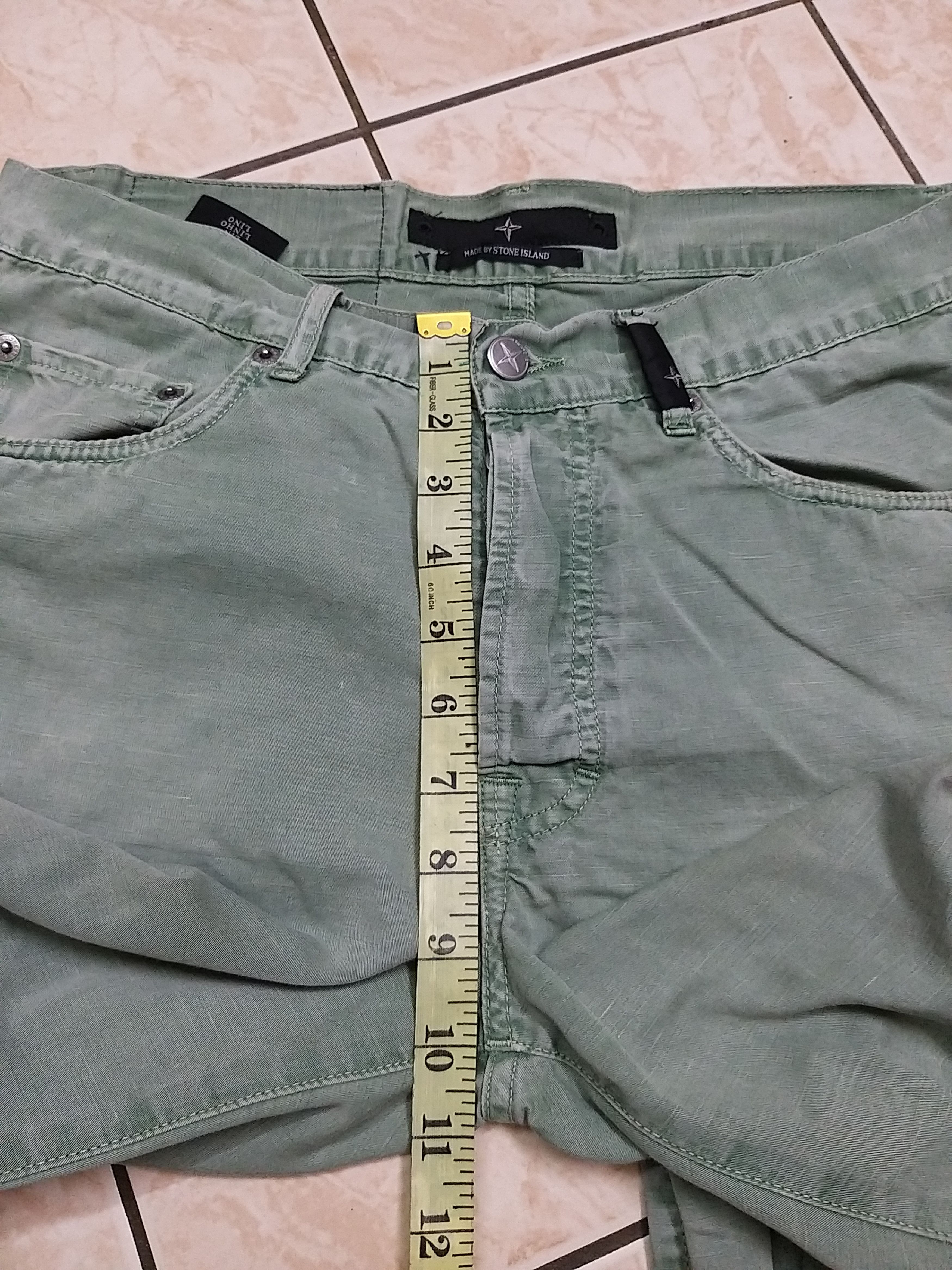 Stone Island VINTAGE STONE ISLAND S.I DISTRESSED COTON PANT Size US 31 - 10 Thumbnail