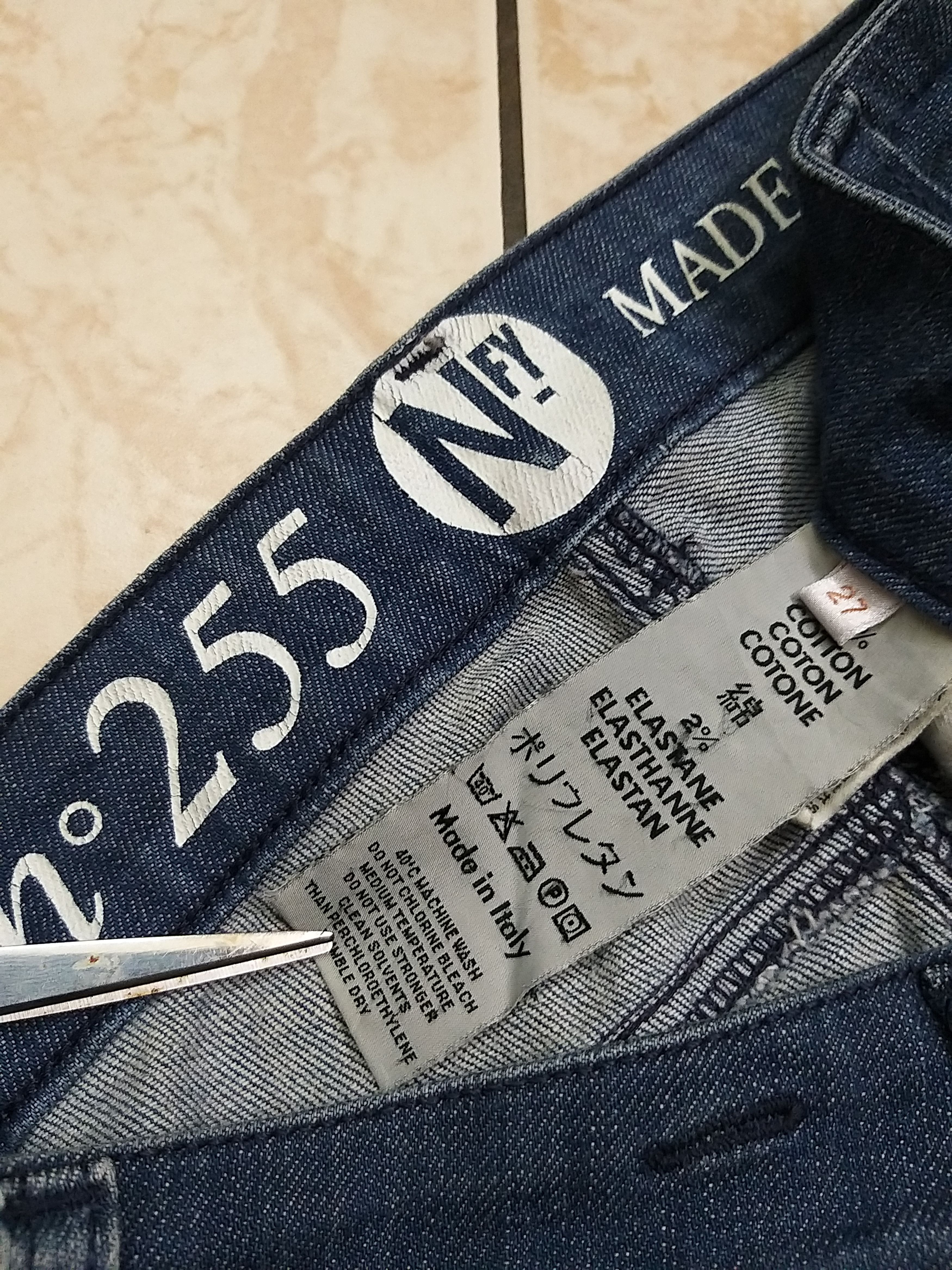 Japanese Brand ICONIC🔥NOTIFY "NFY"JEANS MADE IN ITALY SKINNY DENIM Size US 29 - 15 Thumbnail