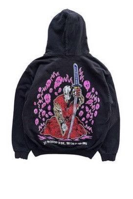 Vintage Warren Lotas Death Life Eyez Pink skulls hoodie | Grailed