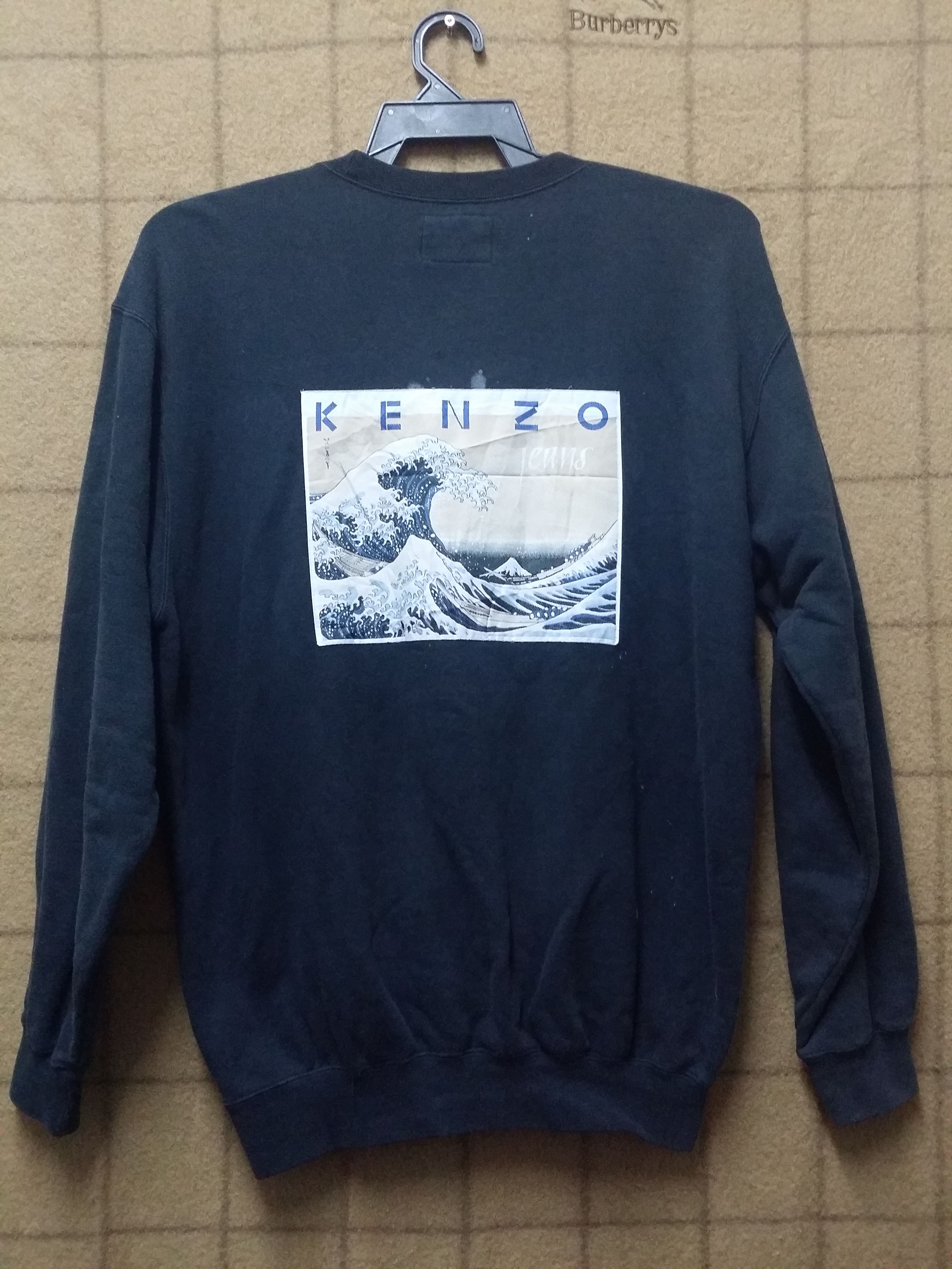 Kenzo VINTAGE KENZO JEANS THE GREAT WAVE OFF KANAGAWA SWEATSHIRT Size US M / EU 48-50 / 2 - 2 Thumbnail