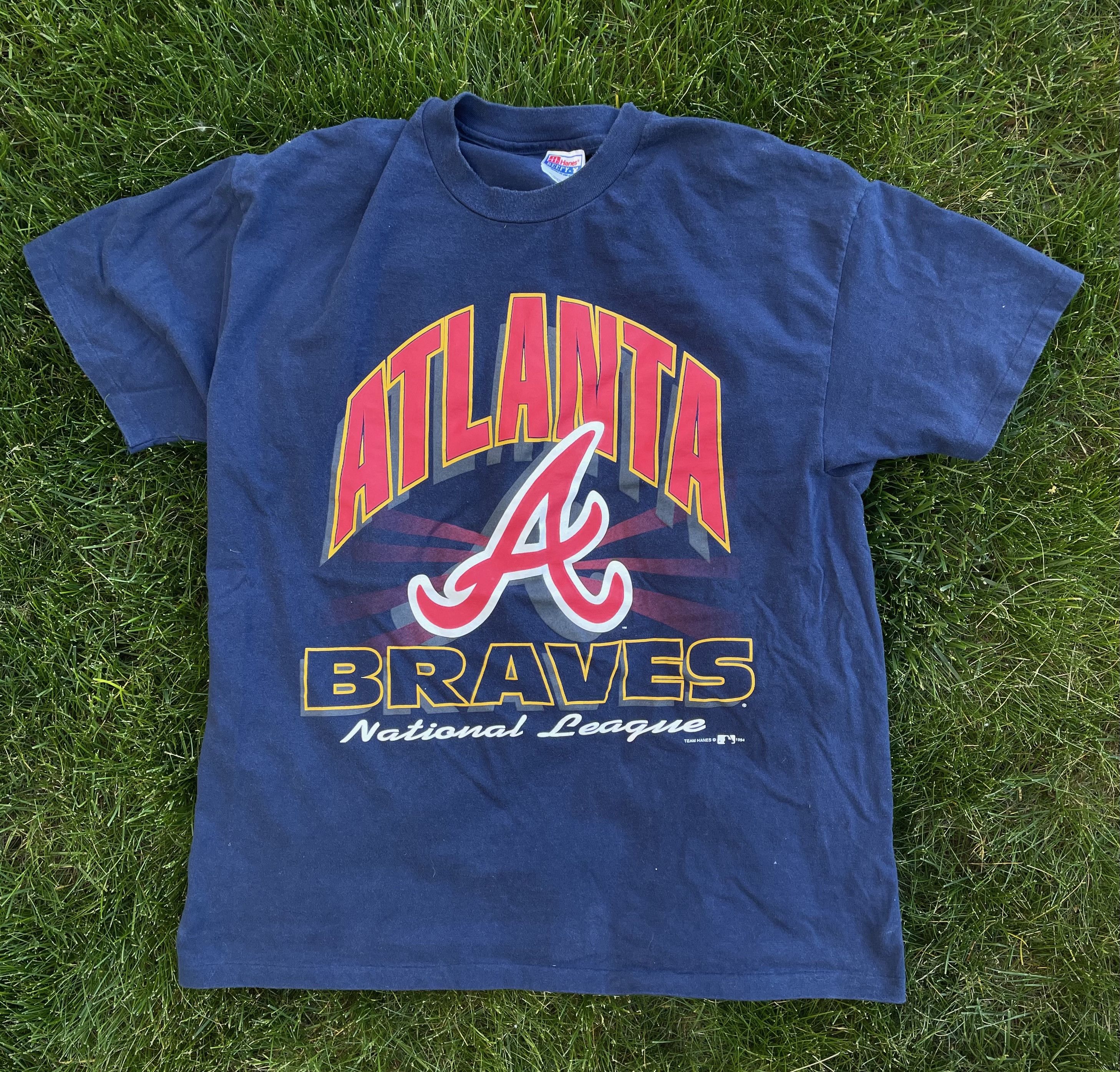 MLB × Vintage Vintage Atlanta Braves 90's MLB Tee Size US XL / EU 56 / 4 - 1 Thumbnail