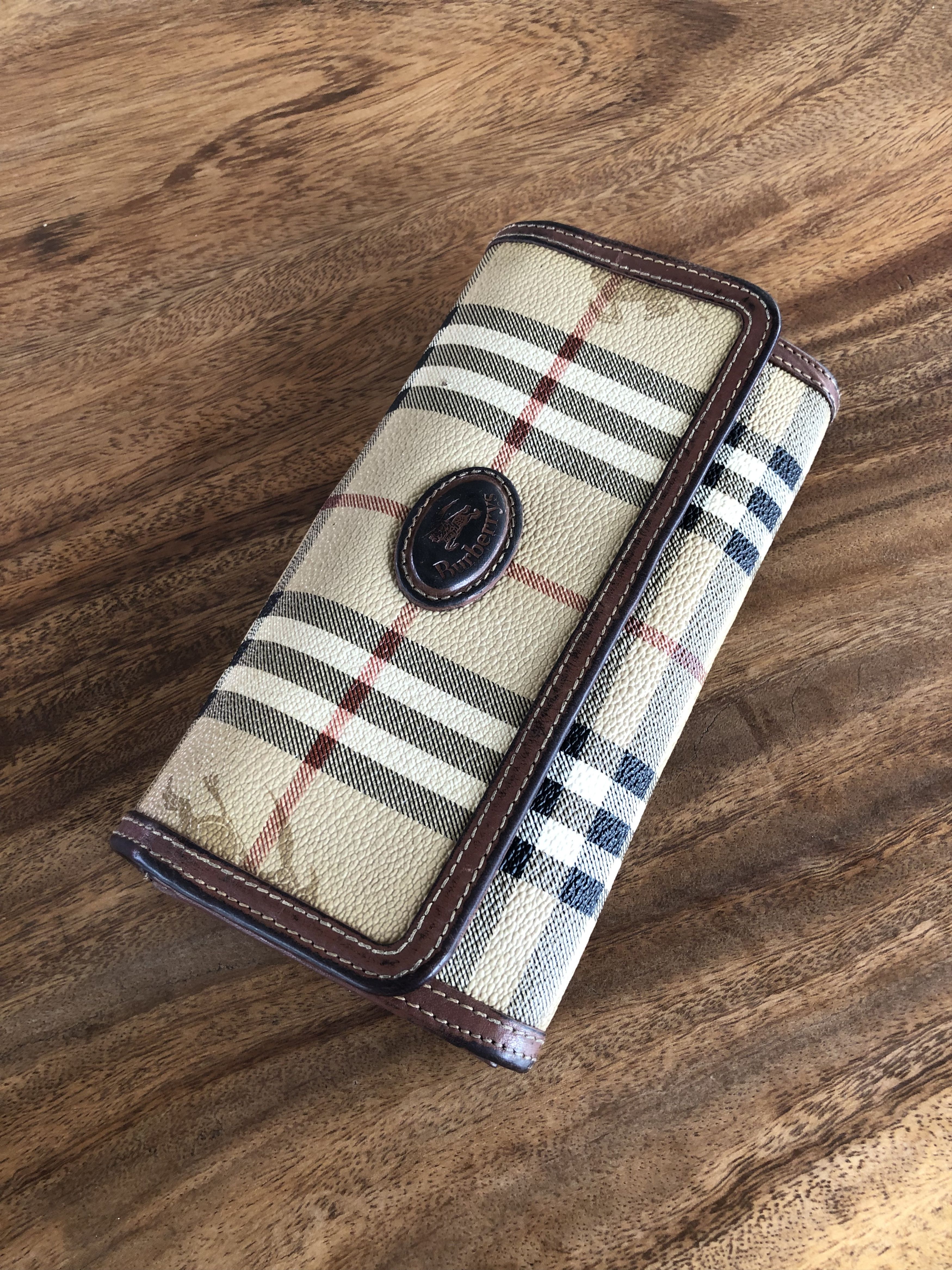 Burberry × Vintage VINTAGE BURBERRYS LEATHER LONG WALLET DISTRESSED Size ONE SIZE - 15 Thumbnail
