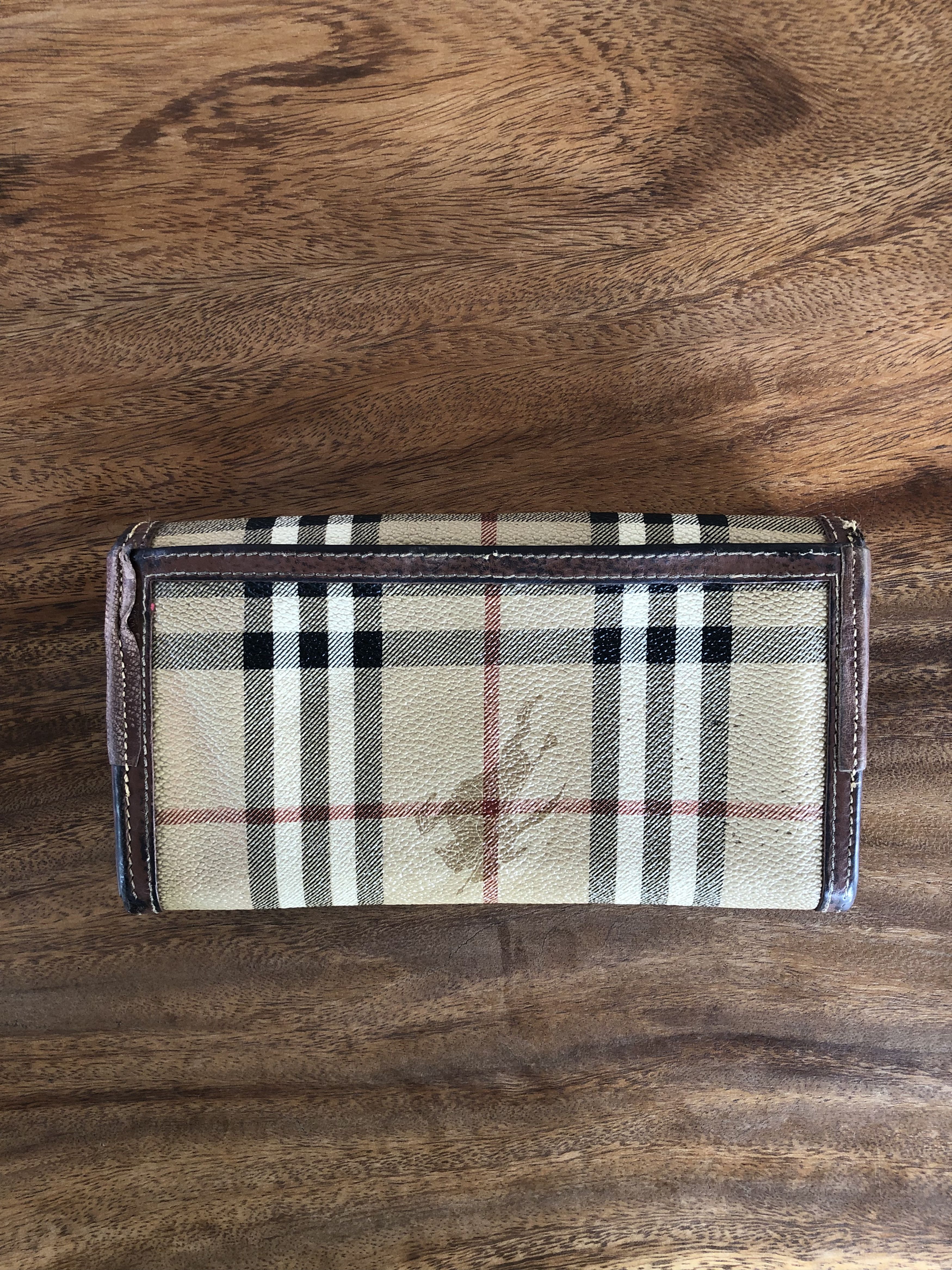 Burberry × Vintage VINTAGE BURBERRYS LEATHER LONG WALLET DISTRESSED Size ONE SIZE - 2 Thumbnail