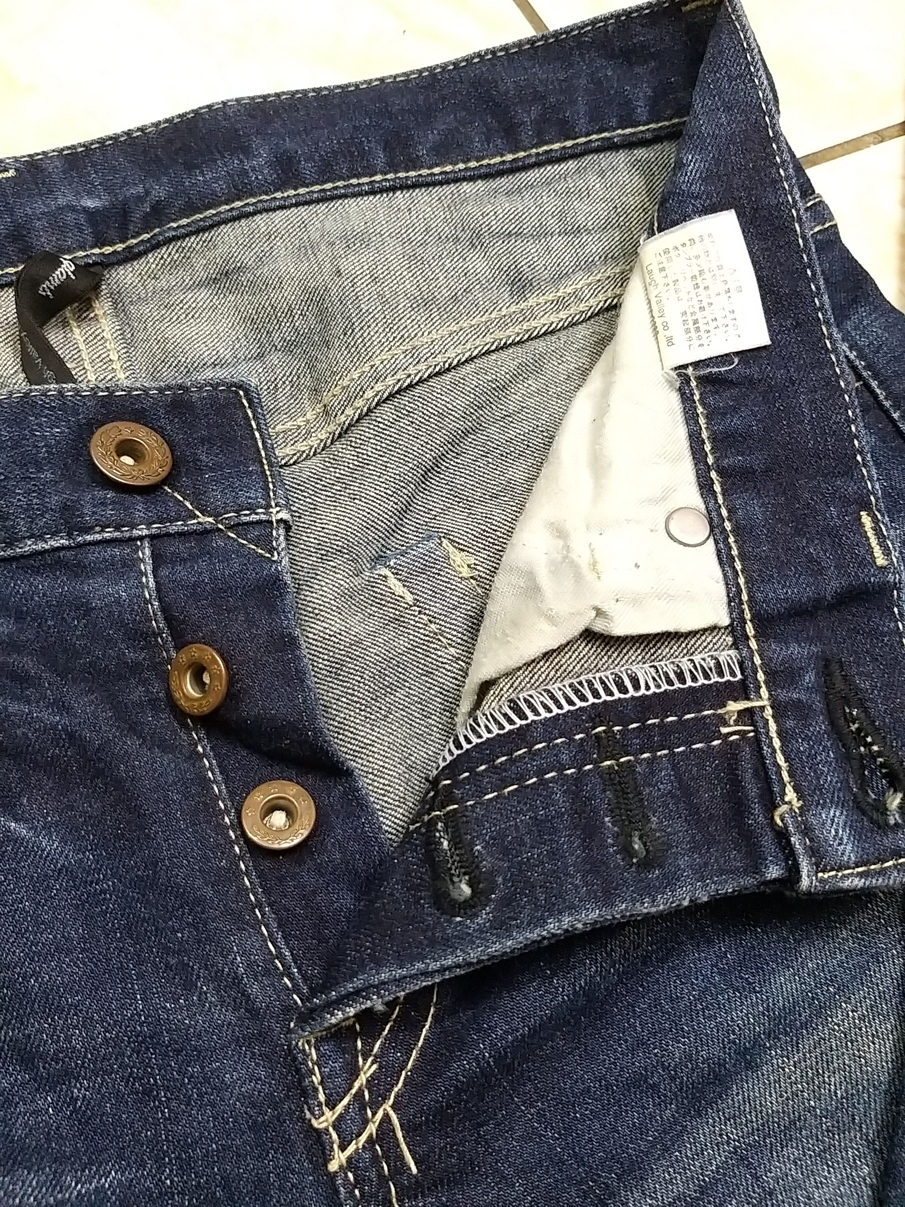 Japanese Brand JAPANESE ARCHIVAL "GLAMB"BY LAUGH VALLEY DENIM PANT Size US 30 / EU 46 - 7 Thumbnail