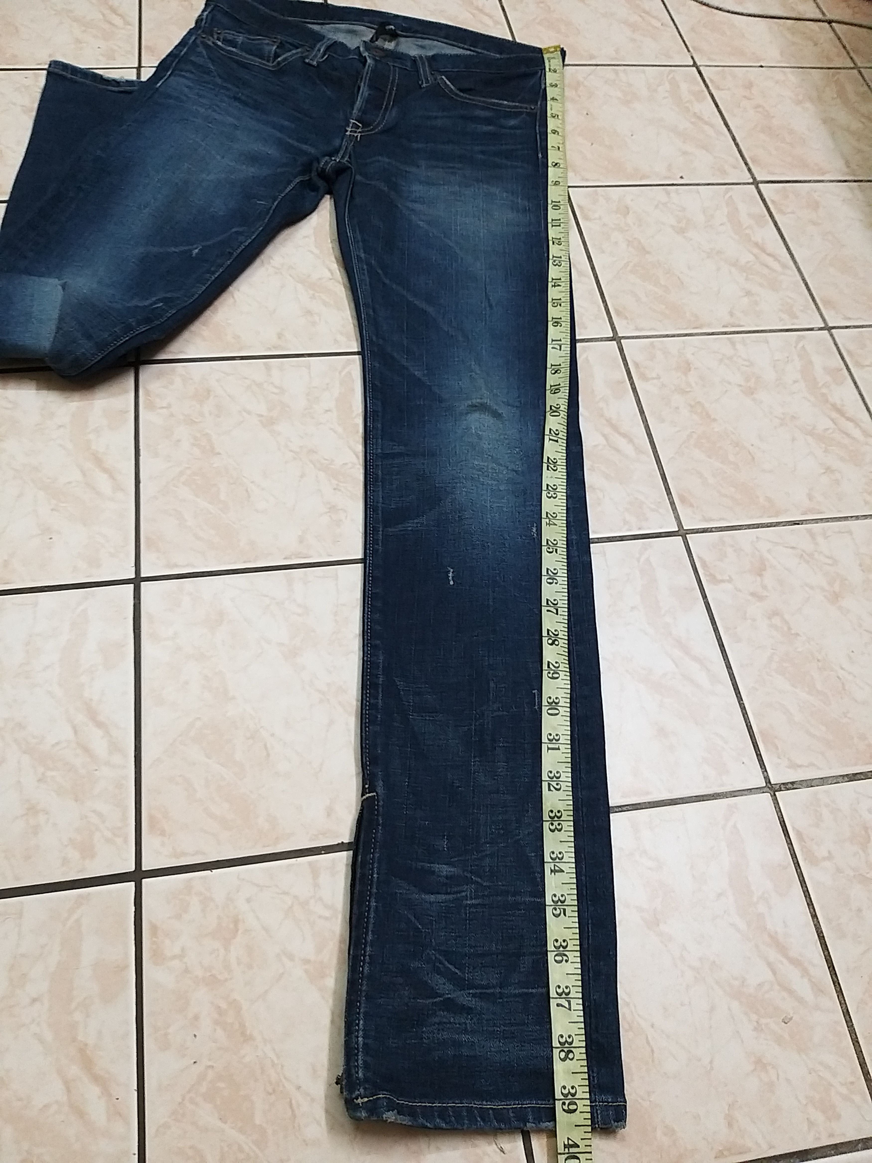 Japanese Brand JAPANESE ARCHIVAL "GLAMB"BY LAUGH VALLEY DENIM PANT Size US 30 / EU 46 - 11 Thumbnail