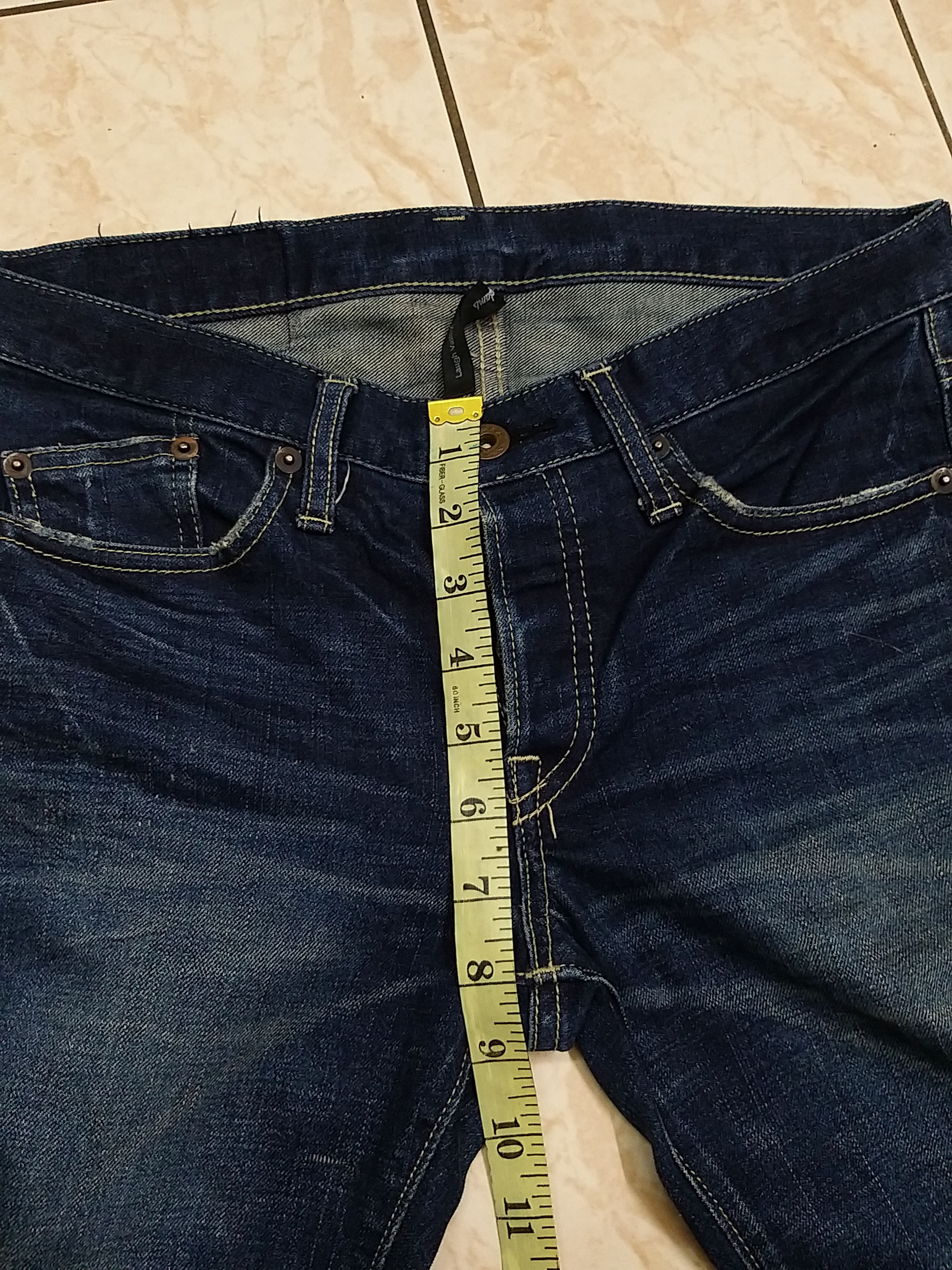 Japanese Brand JAPANESE ARCHIVAL "GLAMB"BY LAUGH VALLEY DENIM PANT Size US 30 / EU 46 - 9 Thumbnail