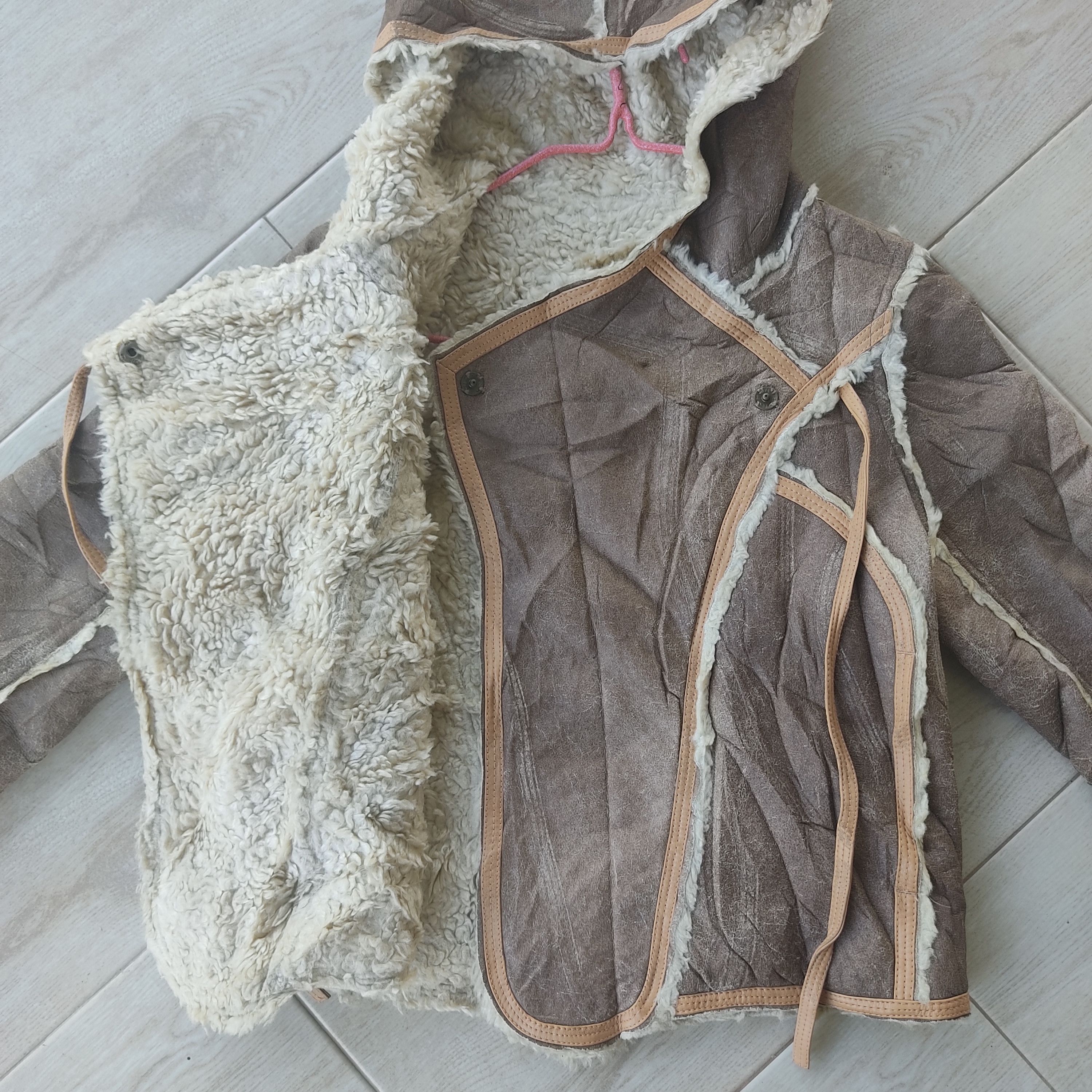 Issey Miyake Tsumori Chisato Shearling Sheepskin Leather Jacket Size US S / EU 44-46 / 1 - 14 Thumbnail