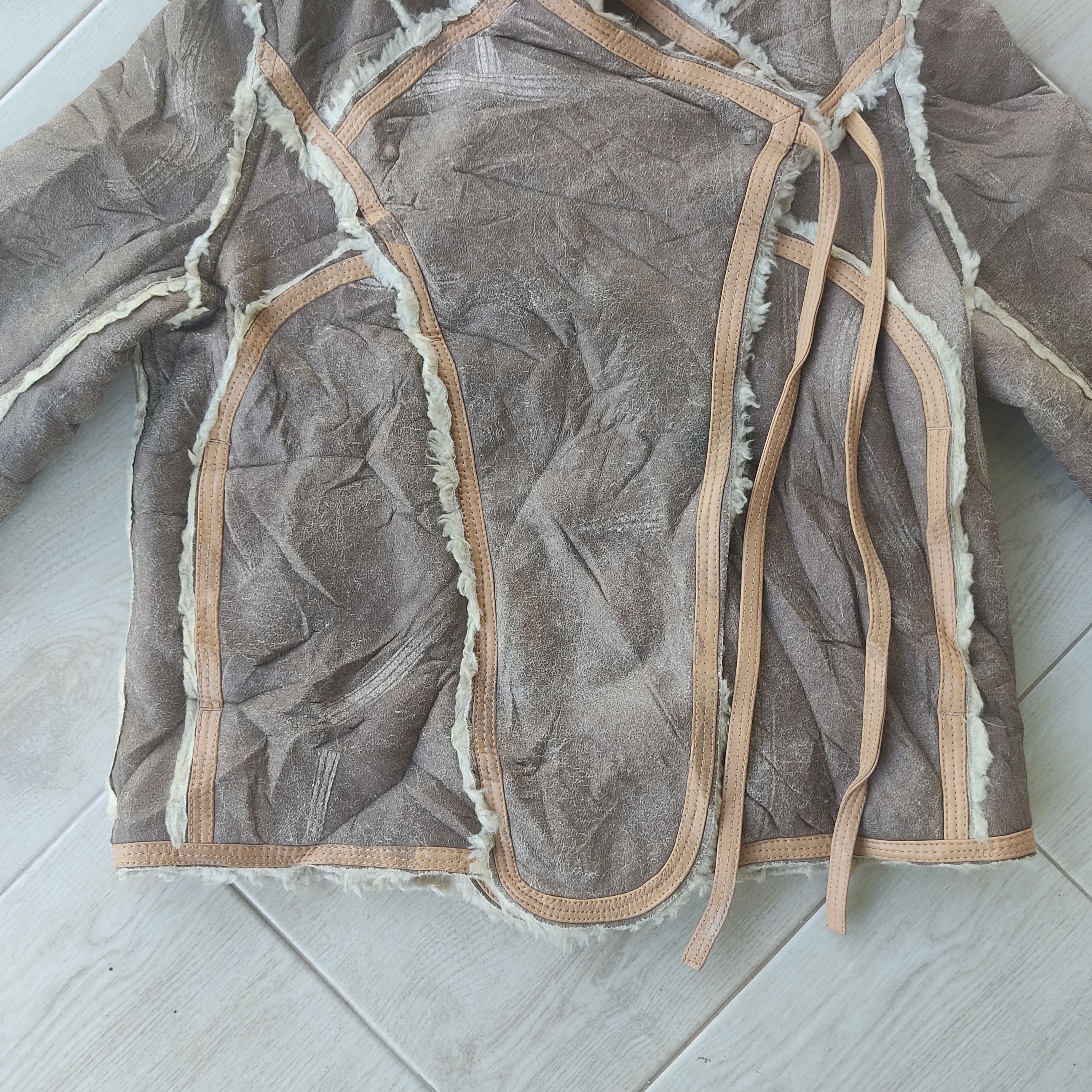 Issey Miyake Tsumori Chisato Shearling Sheepskin Leather Jacket Size US S / EU 44-46 / 1 - 11 Thumbnail