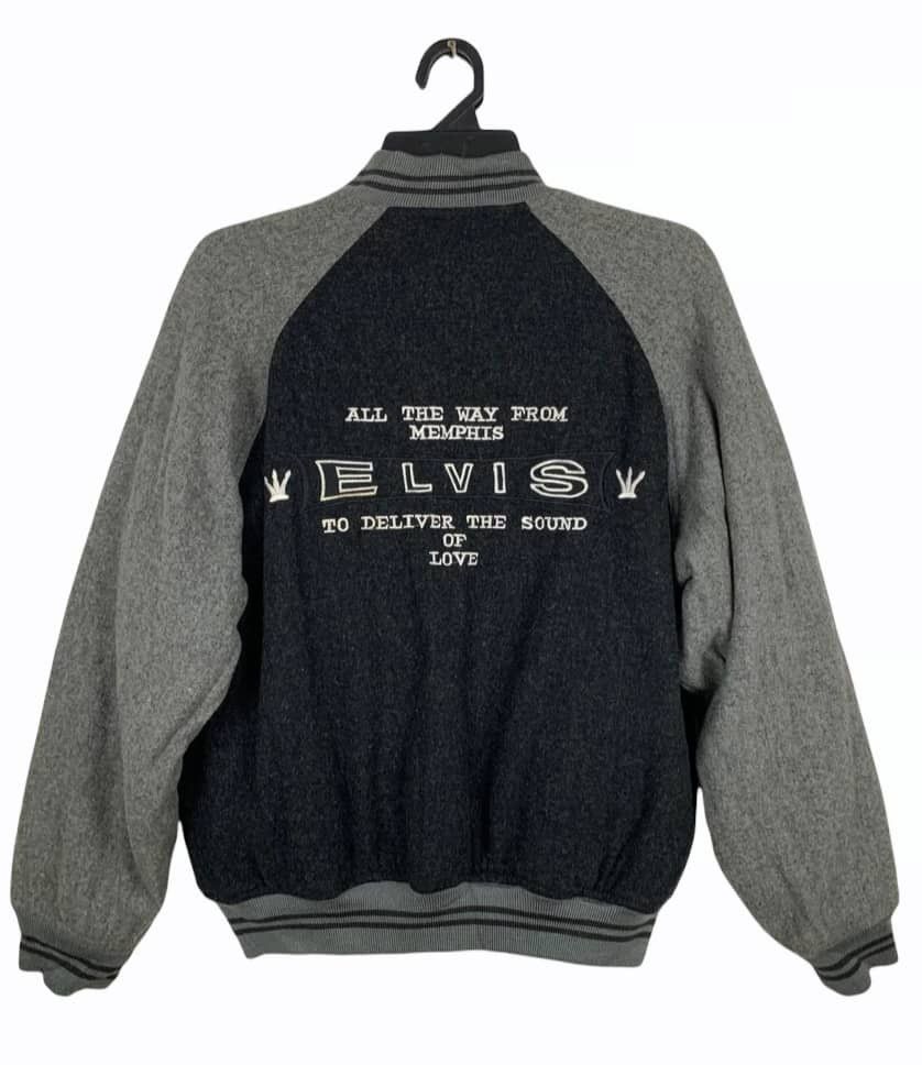 Japanese Brand ELVIS PRESLEY Varsity Jacket Size US L / EU 52-54 / 3 - 1 Thumbnail