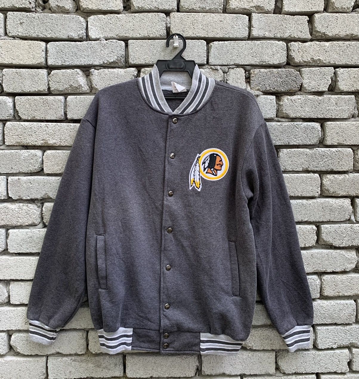 Majestic Majestic Indians 2/Blend Material Varsity Jacket Size US M / EU 48-50 / 2 - 2 Thumbnail