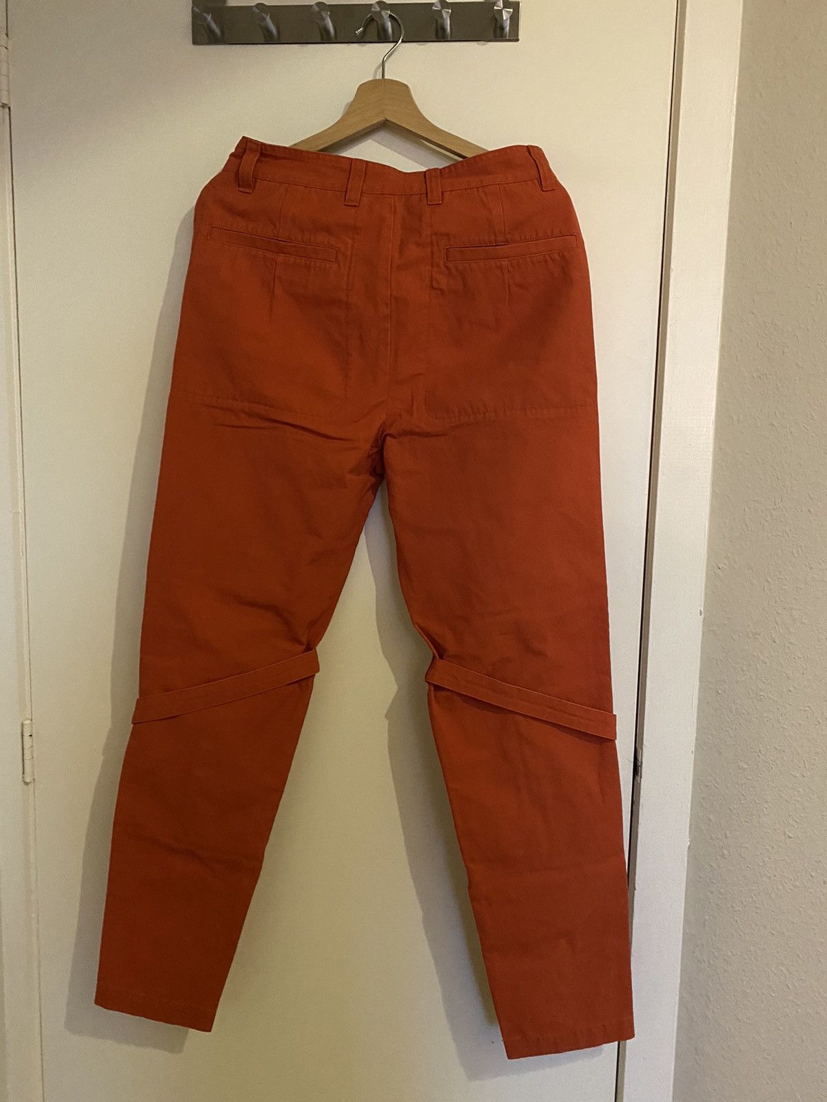 Ambush Design Ambush orange tapered cotton-canvas trousers Size US 31 - 1 Thumbnail