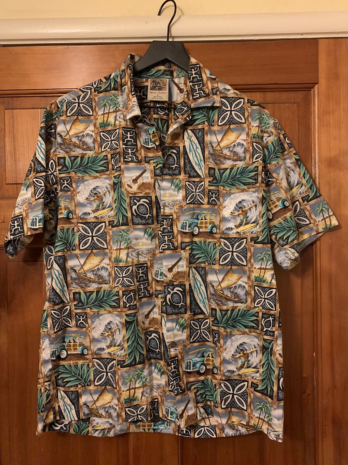 Vintage *RARE* Vintage Hawaiian Made Winnie Fashion Paradise Shirt Size US L / EU 52-54 / 3 - 1 Thumbnail