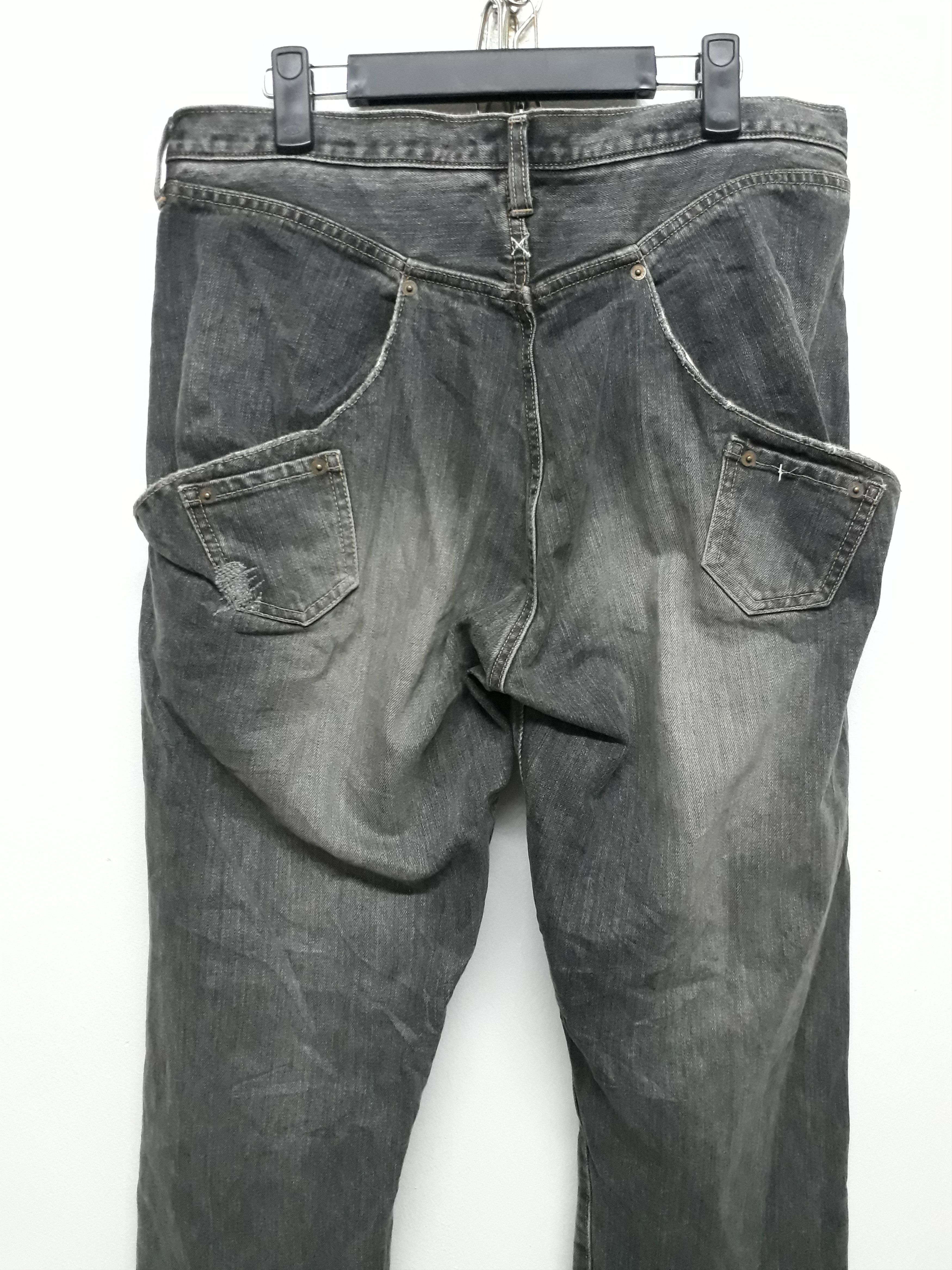 Japanese Brand 💥SIFURY Japanese Brand Stonewash Ripped Denim Pants Size US 35 - 6 Thumbnail