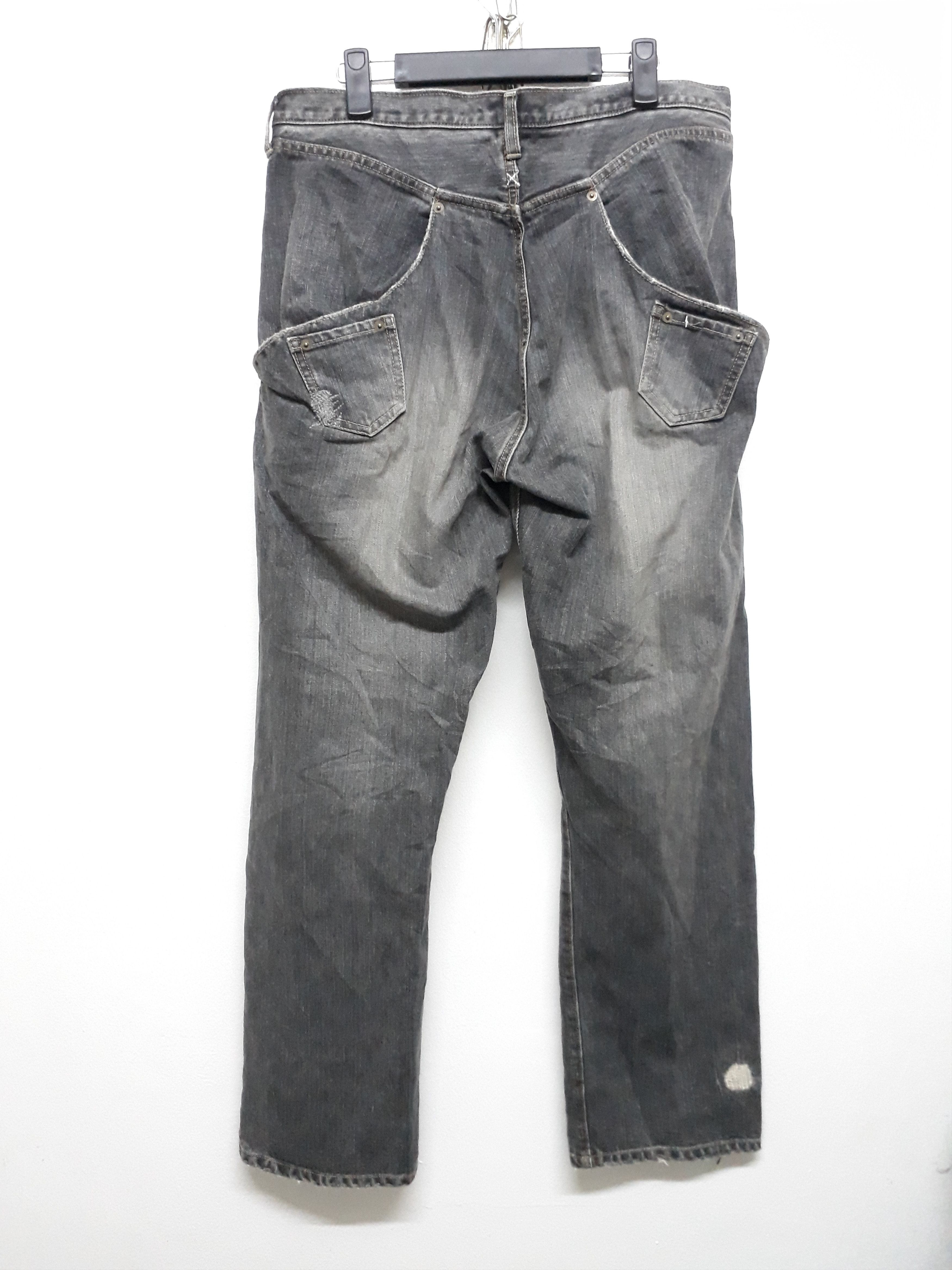 Japanese Brand 💥SIFURY Japanese Brand Stonewash Ripped Denim Pants Size US 35 - 5 Thumbnail