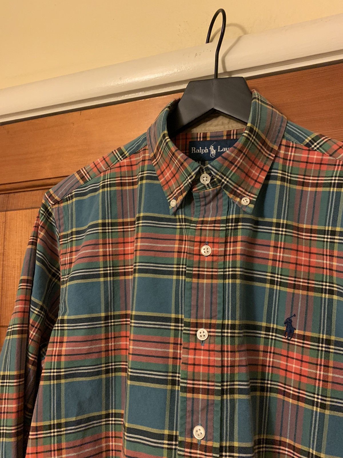 Polo Ralph Lauren × Ralph Lauren × Vintage *RARE* Vintage Ralph Lauren Heavyweight Plaid Button Shirt Size US S / EU 44-46 / 1 - 3 Thumbnail