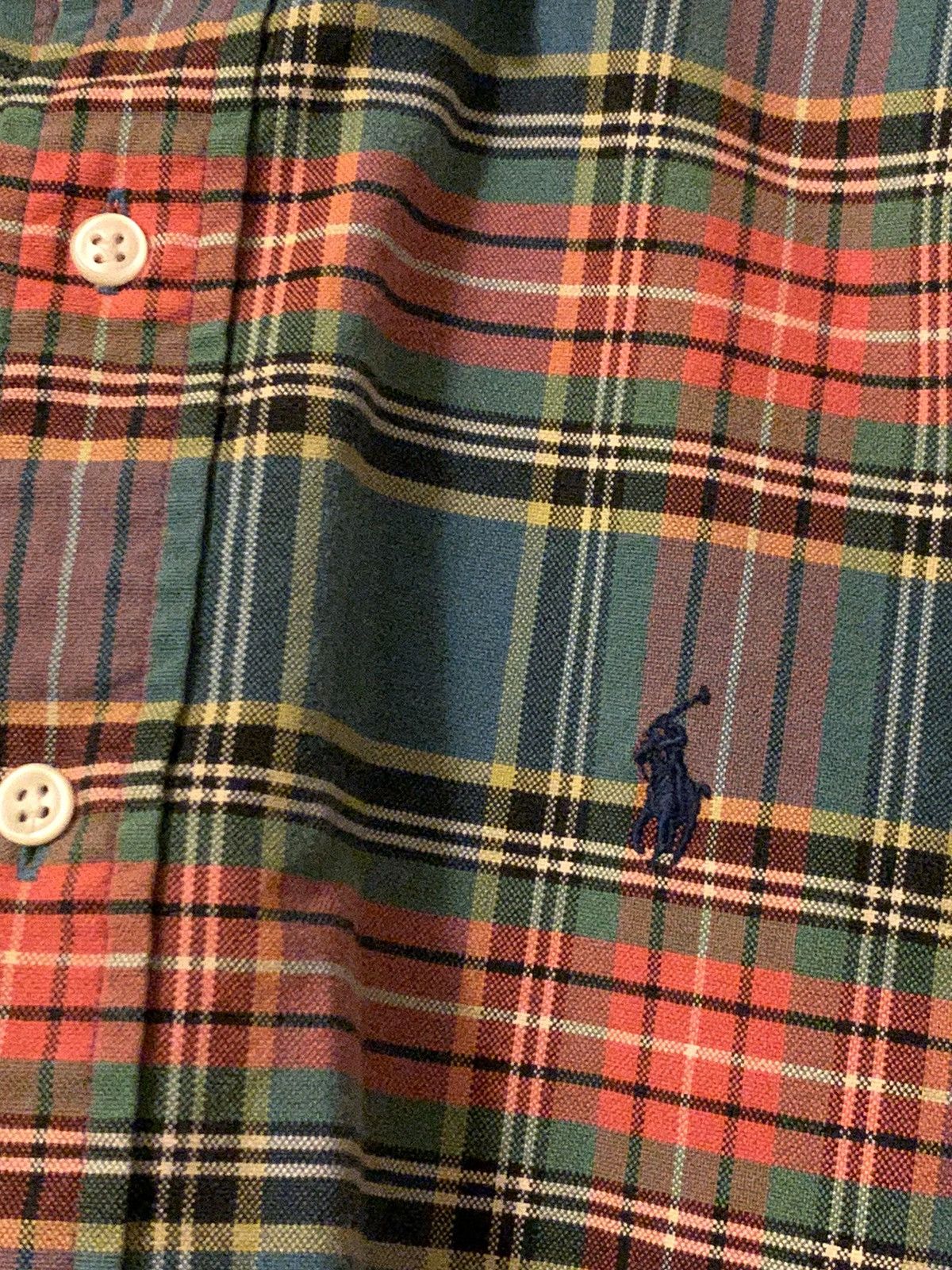 Polo Ralph Lauren × Ralph Lauren × Vintage *RARE* Vintage Ralph Lauren Heavyweight Plaid Button Shirt Size US S / EU 44-46 / 1 - 4 Thumbnail