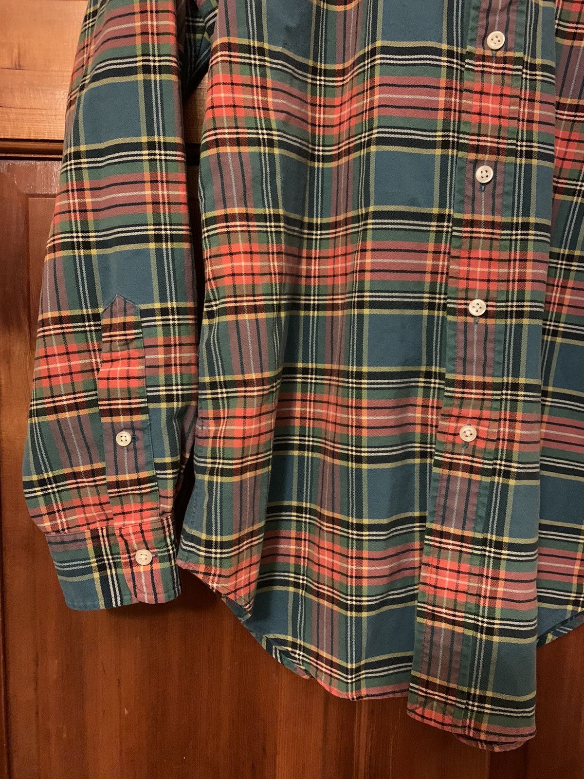 Polo Ralph Lauren × Ralph Lauren × Vintage *RARE* Vintage Ralph Lauren Heavyweight Plaid Button Shirt Size US S / EU 44-46 / 1 - 5 Thumbnail
