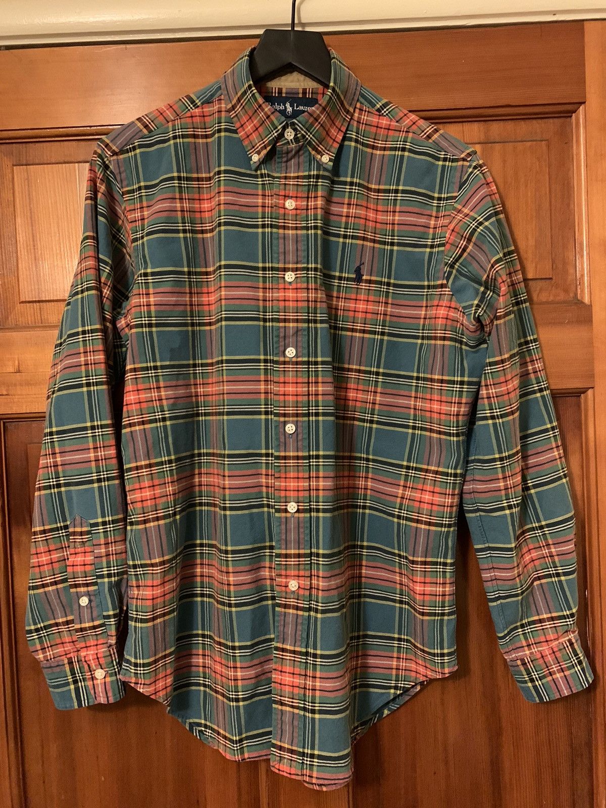 Polo Ralph Lauren × Ralph Lauren × Vintage *RARE* Vintage Ralph Lauren Heavyweight Plaid Button Shirt Size US S / EU 44-46 / 1 - 1 Thumbnail
