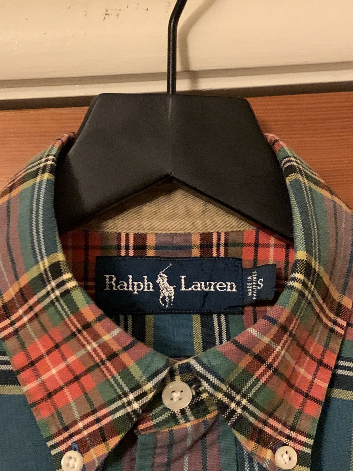 Polo Ralph Lauren × Ralph Lauren × Vintage *RARE* Vintage Ralph Lauren Heavyweight Plaid Button Shirt Size US S / EU 44-46 / 1 - 6 Thumbnail