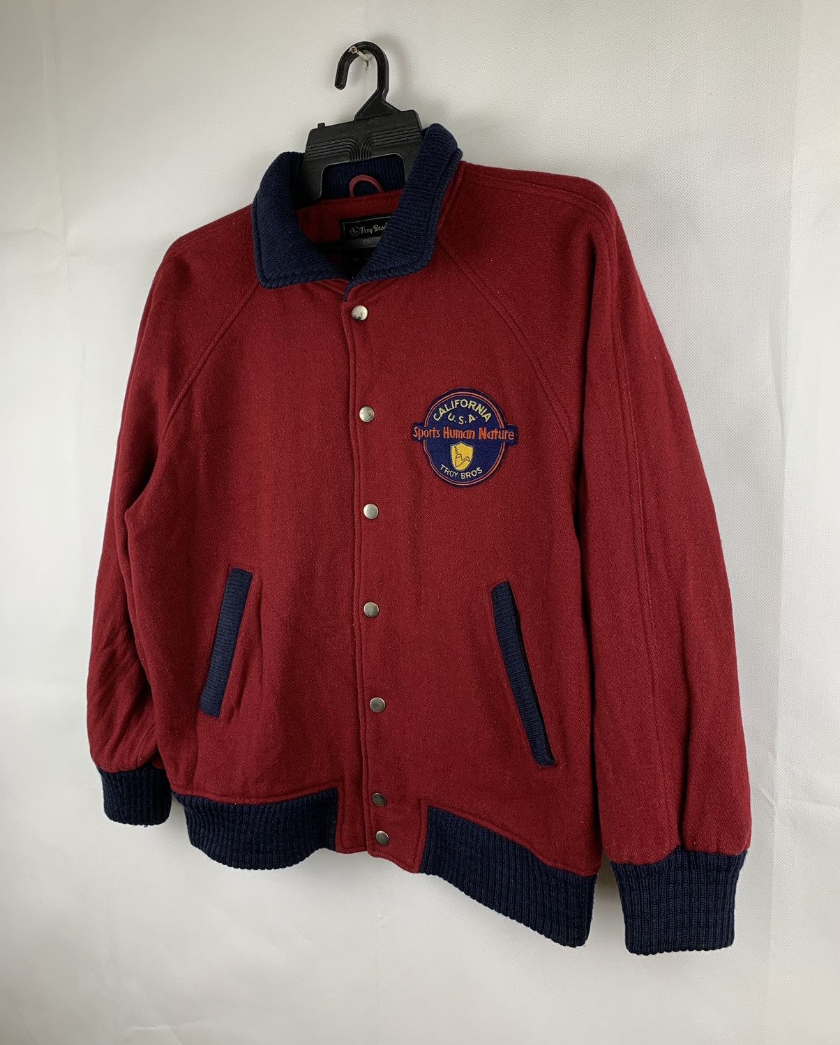 Japanese Brand Troy Bros Varsity Jacket Sport Human Nature Cal.. USA Patch Size US L / EU 52-54 / 3 - 3 Thumbnail