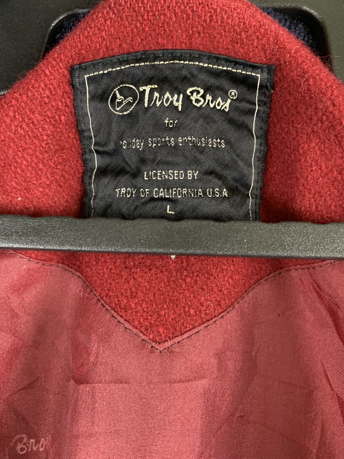 Japanese Brand Troy Bros Varsity Jacket Sport Human Nature Cal.. USA Patch Size US L / EU 52-54 / 3 - 11 Thumbnail