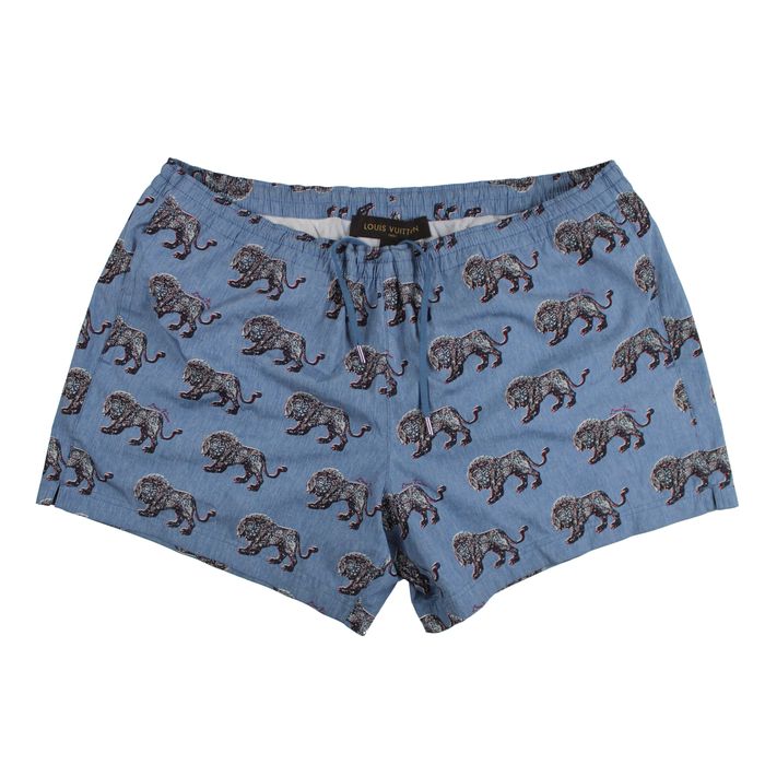 Louis Vuitton [Last Drop] Louis Vuitton Chapman Lion Swimming Trunks ...