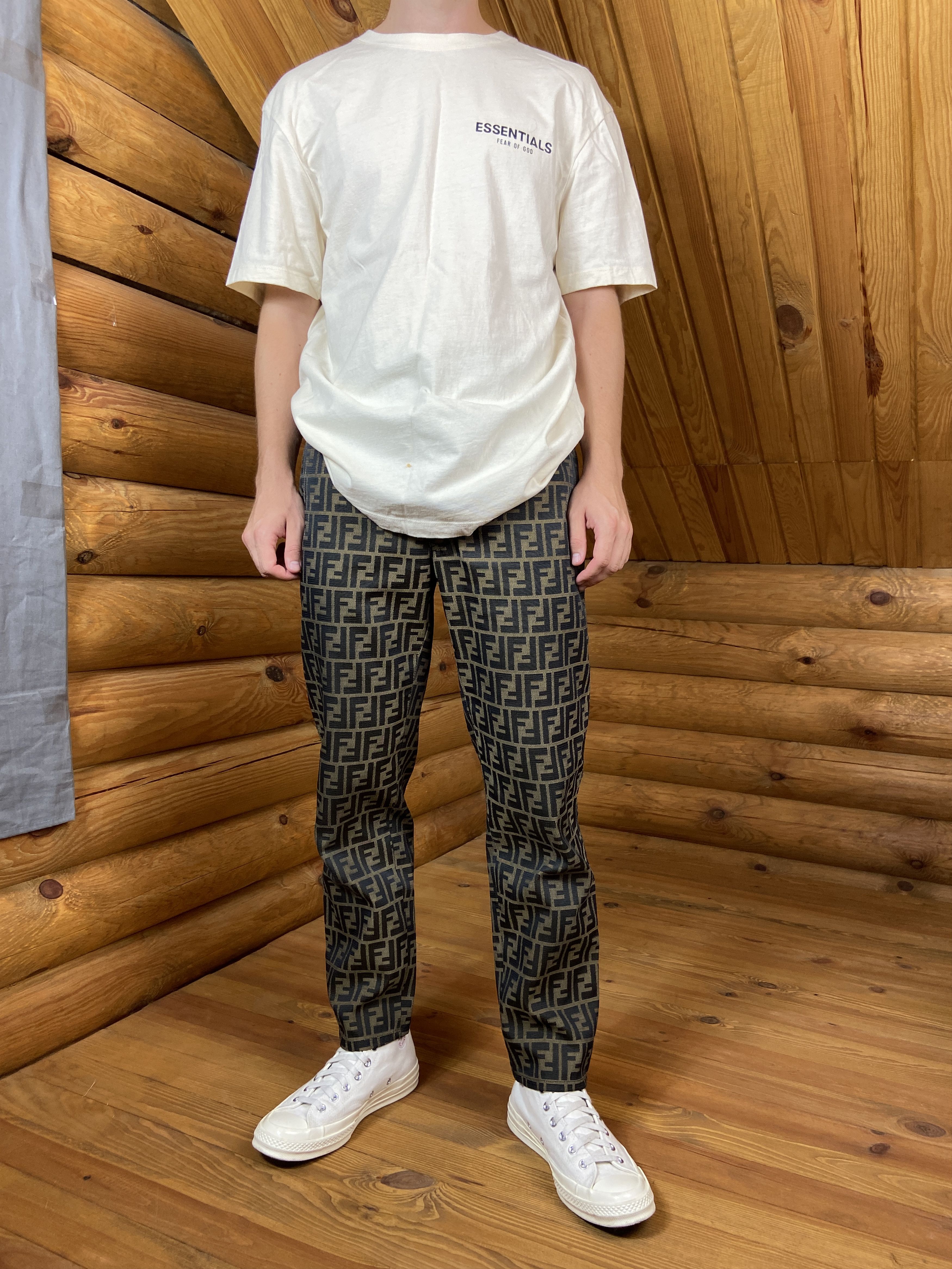 Fendi × Vintage Vintage Fendi Zucca Monogram Pants Size US 29 - 3 Thumbnail