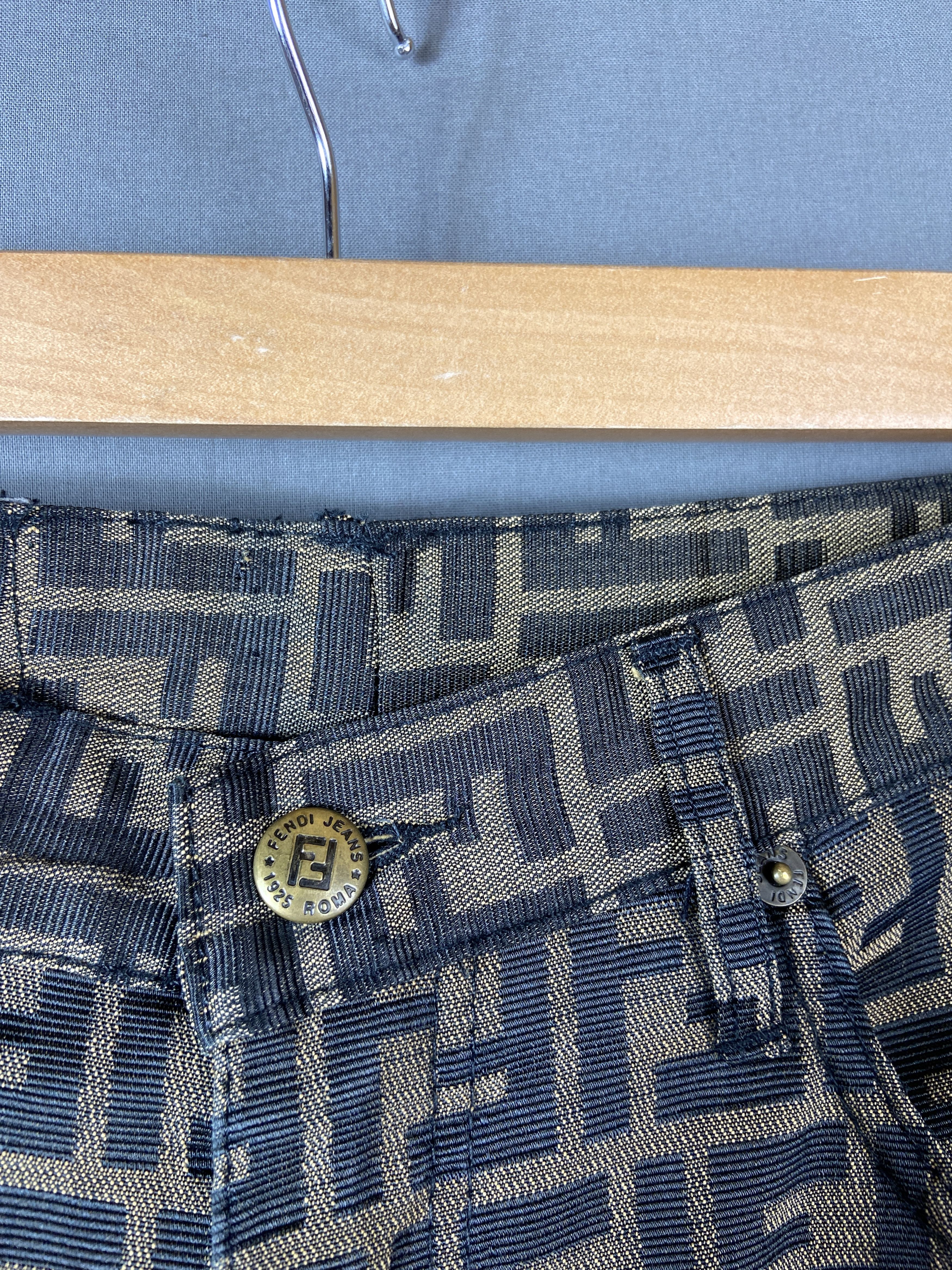 Fendi × Vintage Vintage Fendi Zucca Monogram Pants Size US 29 - 5 Thumbnail