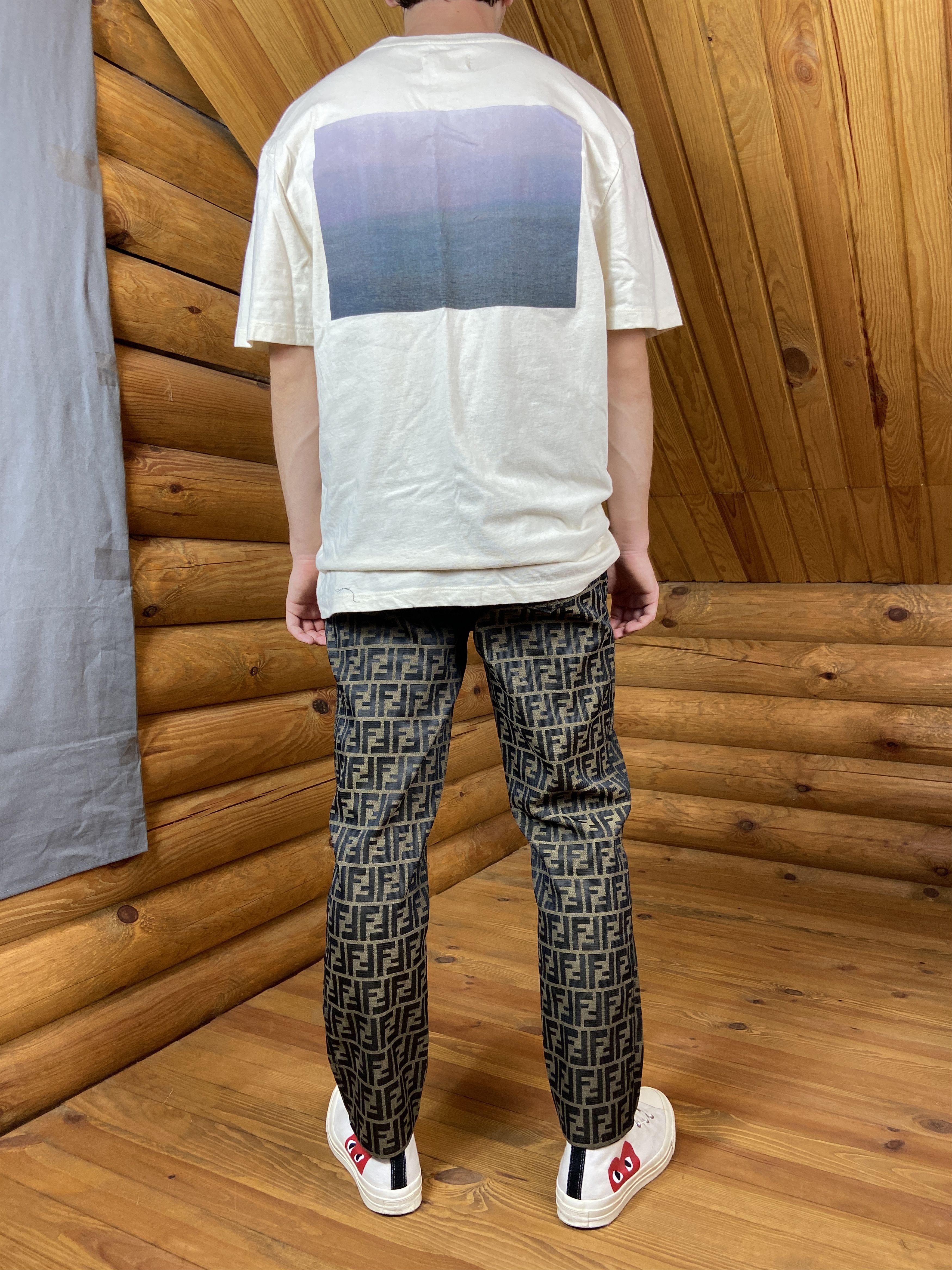 Fendi × Vintage Vintage Fendi Zucca Monogram Pants Size US 29 - 4 Thumbnail