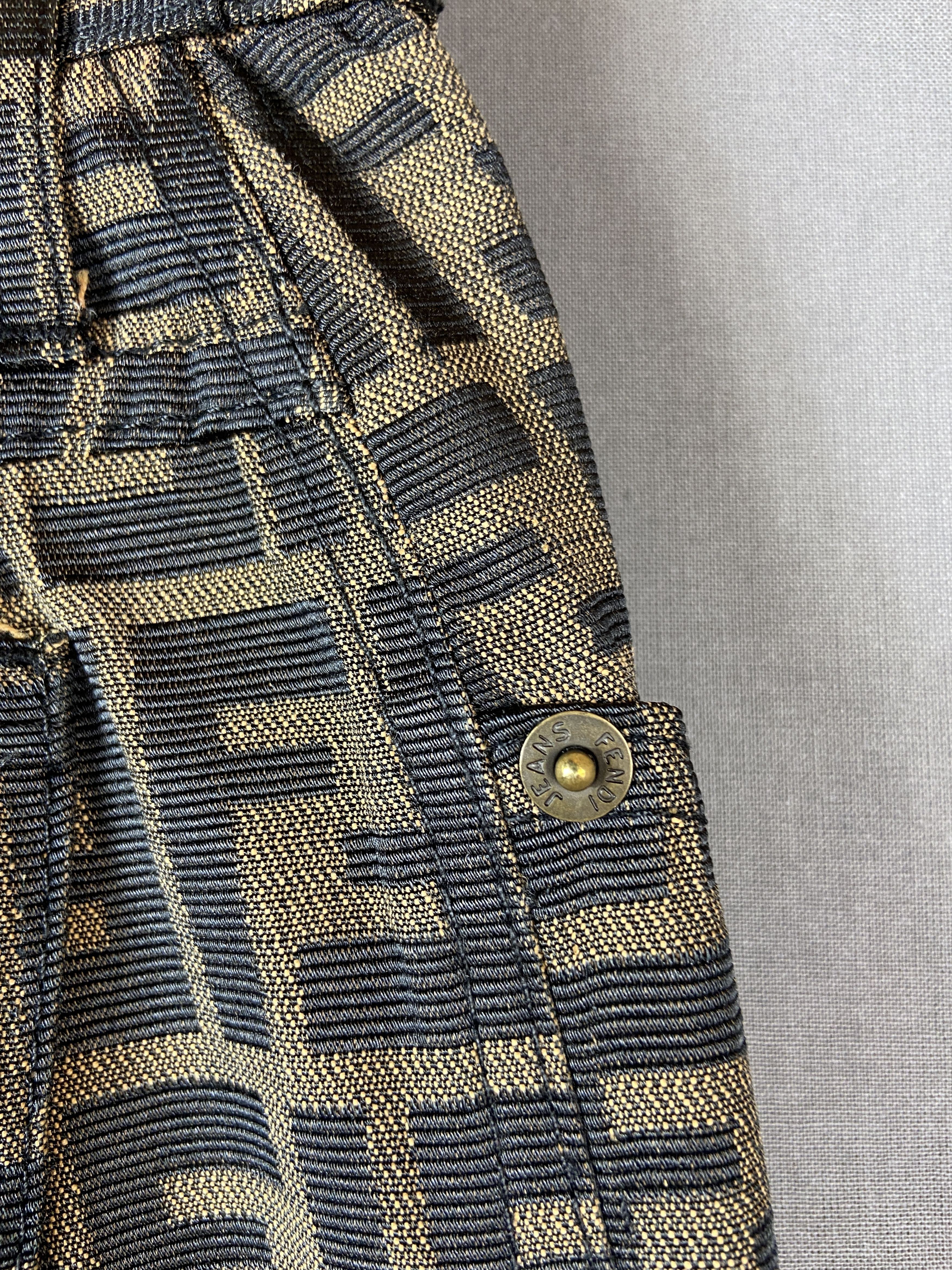 Fendi × Vintage Vintage Fendi Zucca Monogram Pants Size US 29 - 6 Thumbnail