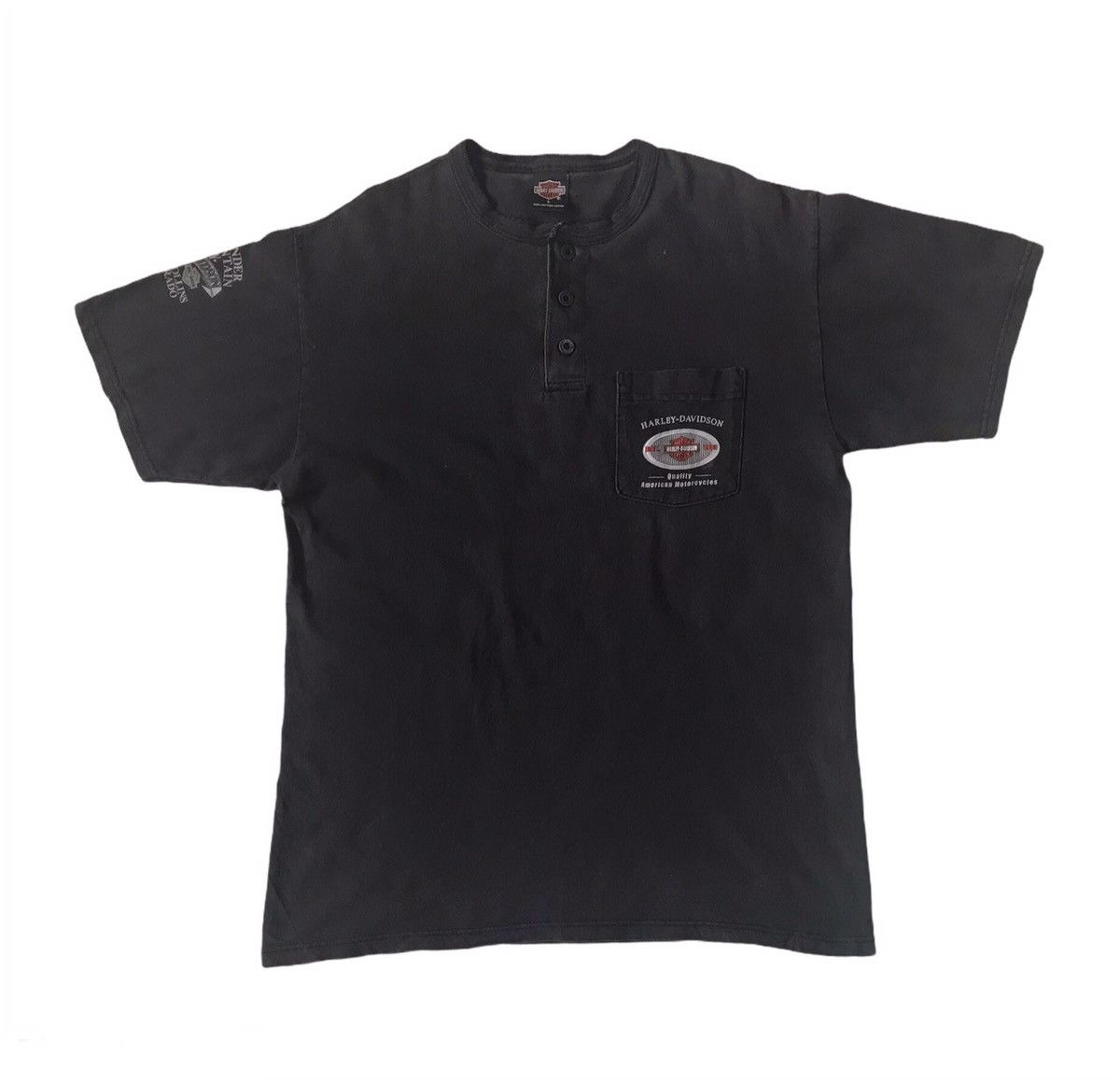Harley Davidson Harley Davidson Tee Single Pocket Made in Usa Size US L / EU 52-54 / 3 - 1 Thumbnail