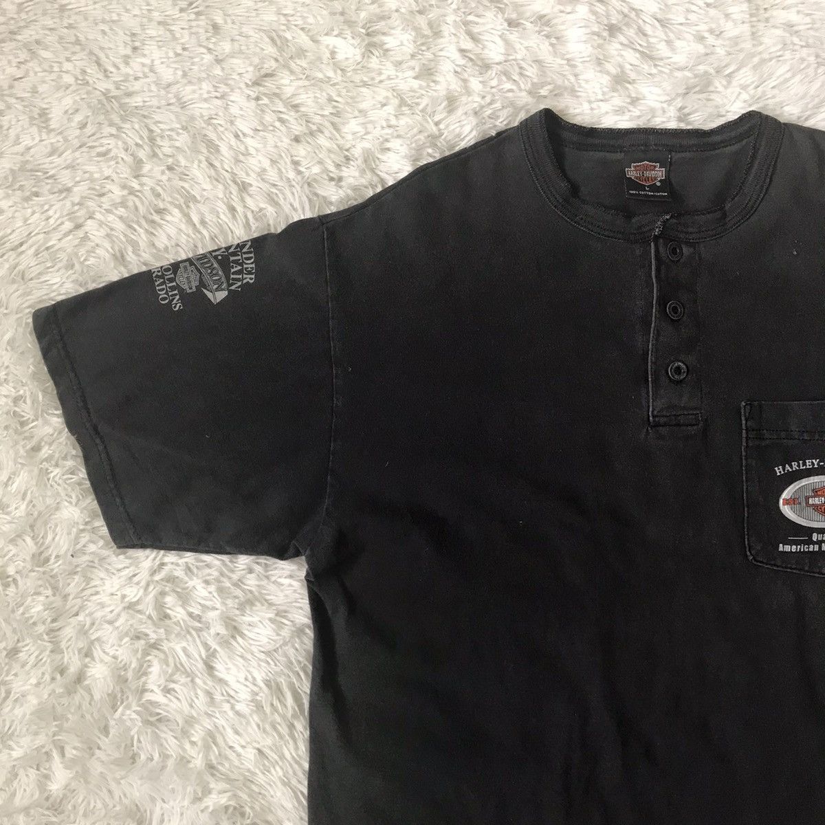 Harley Davidson Harley Davidson Tee Single Pocket Made in Usa Size US L / EU 52-54 / 3 - 6 Thumbnail