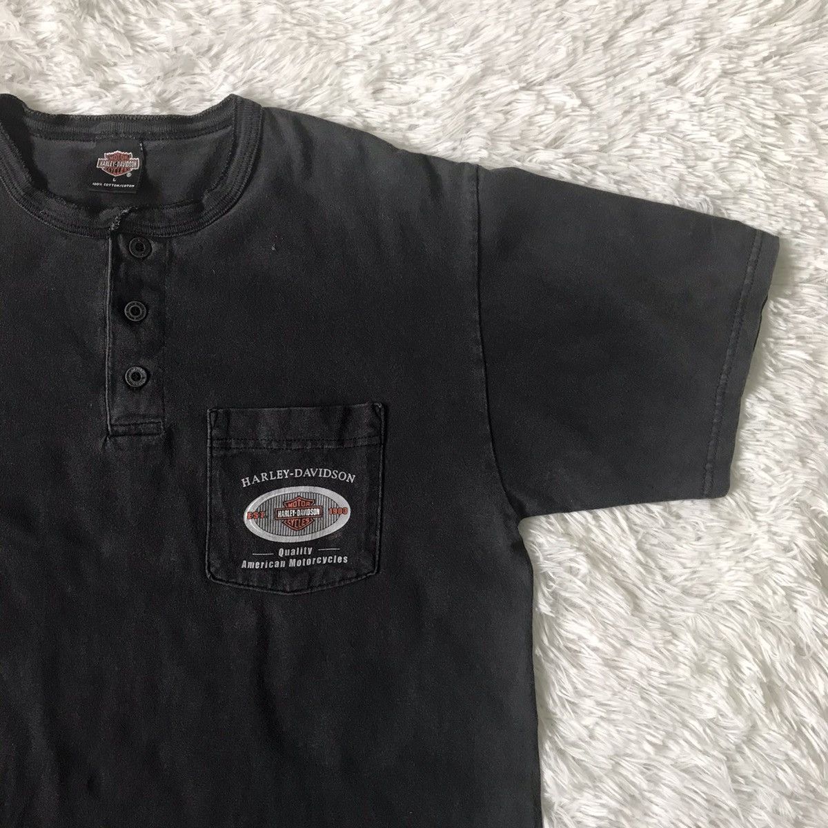 Harley Davidson Harley Davidson Tee Single Pocket Made in Usa Size US L / EU 52-54 / 3 - 5 Thumbnail