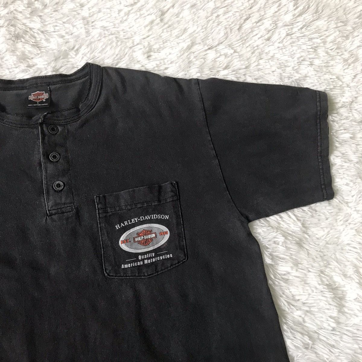 Harley Davidson Harley Davidson Tee Single Pocket Made in Usa Size US L / EU 52-54 / 3 - 9 Thumbnail