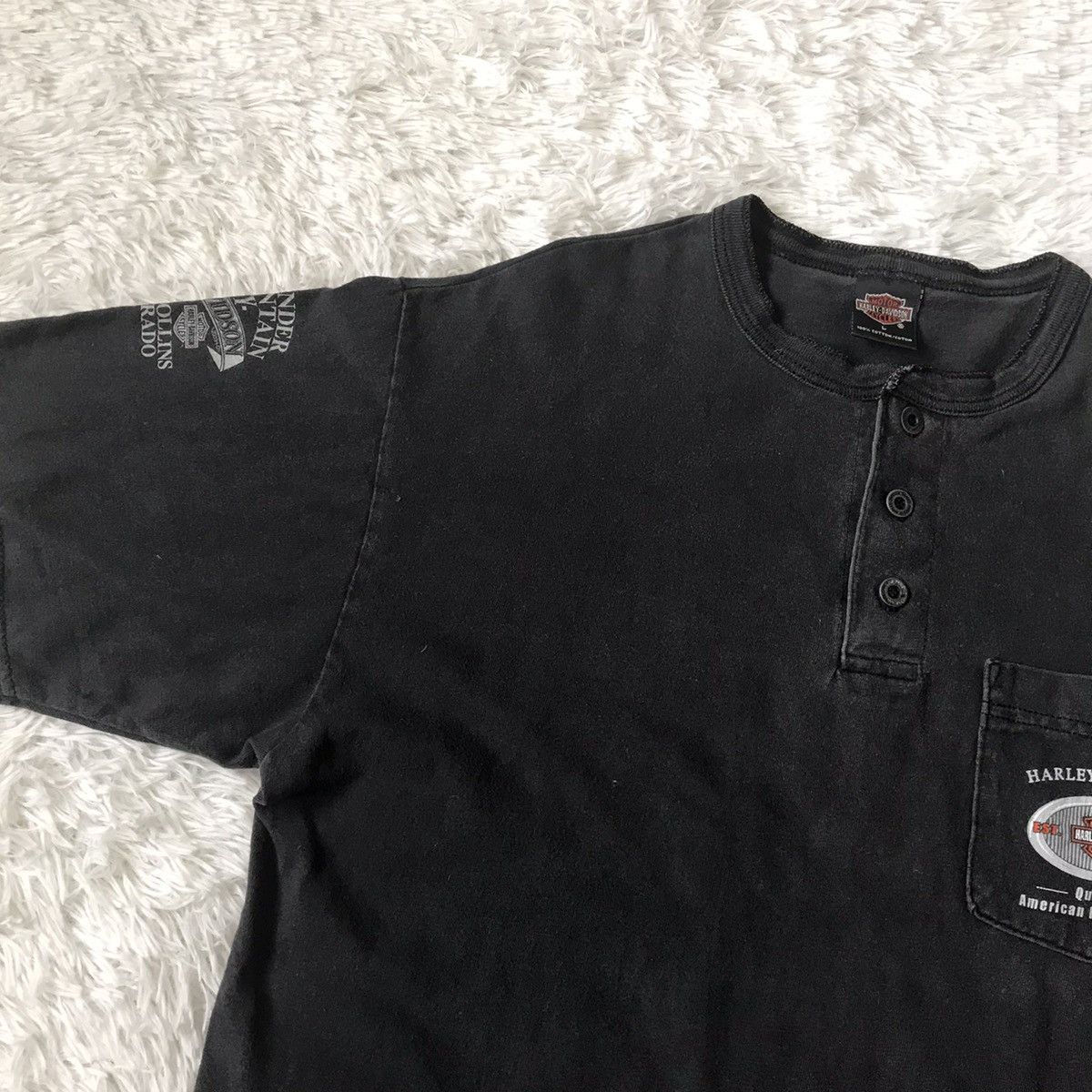 Harley Davidson Harley Davidson Tee Single Pocket Made in Usa Size US L / EU 52-54 / 3 - 8 Thumbnail