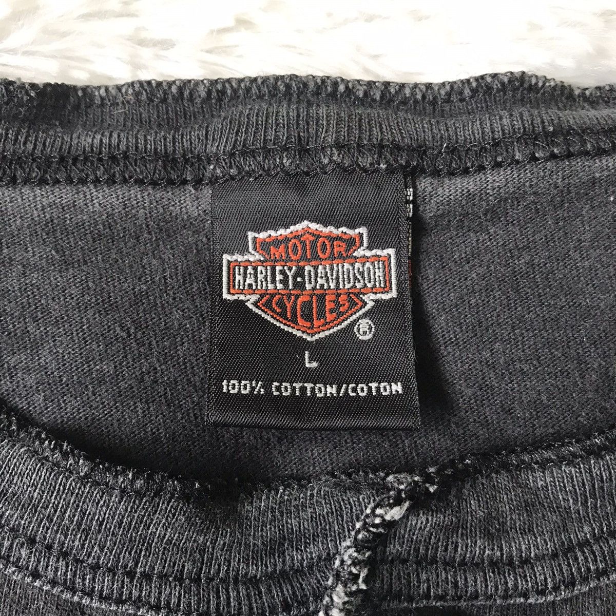 Harley Davidson Harley Davidson Tee Single Pocket Made in Usa Size US L / EU 52-54 / 3 - 19 Thumbnail