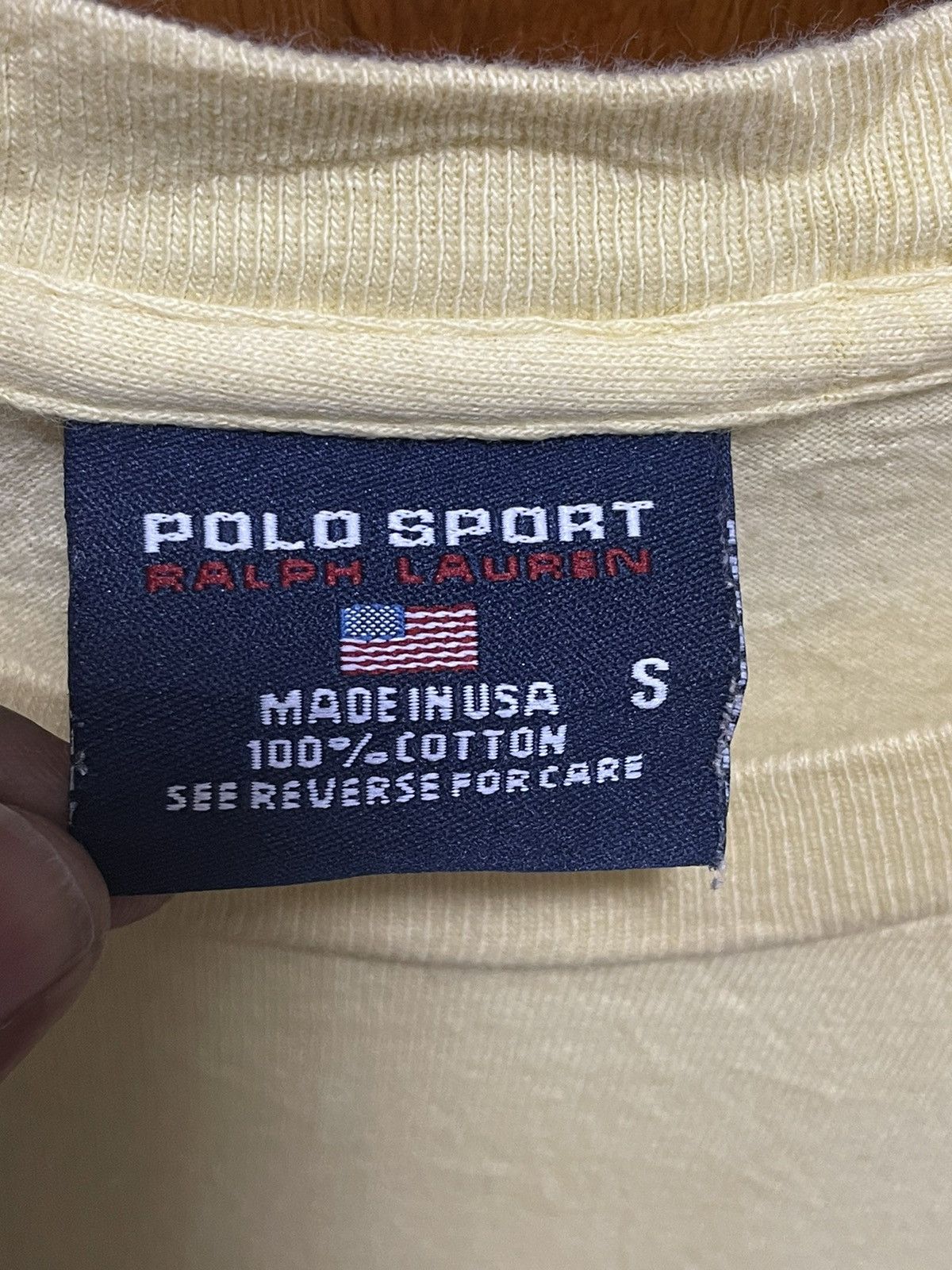 Japanese Brand × Polo Ralph Lauren × Vintage Vintage polo sport spellout tee Size US M / EU 48-50 / 2 - 3 Thumbnail