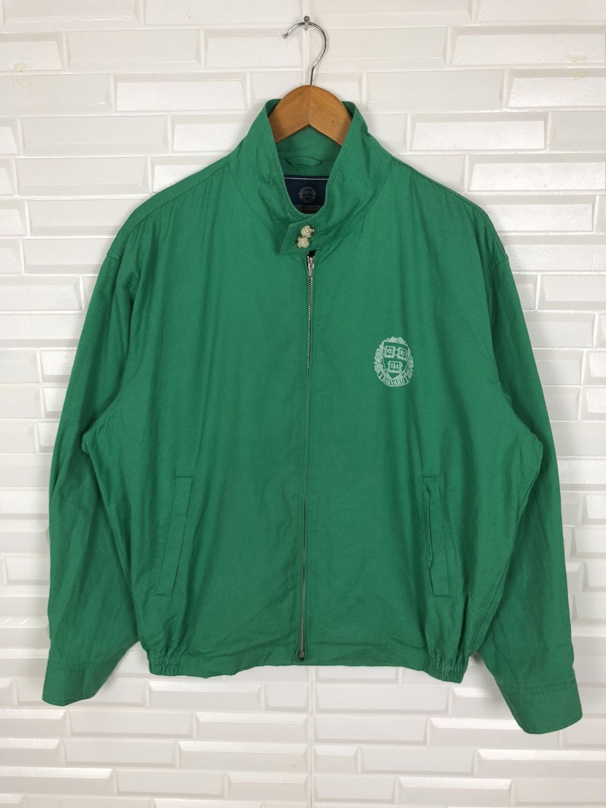Vintage HARVARD UNIVERSITY FULL ZIPPER LIGHT JACKET Size US M / EU 48-50 / 2 - 1 Thumbnail