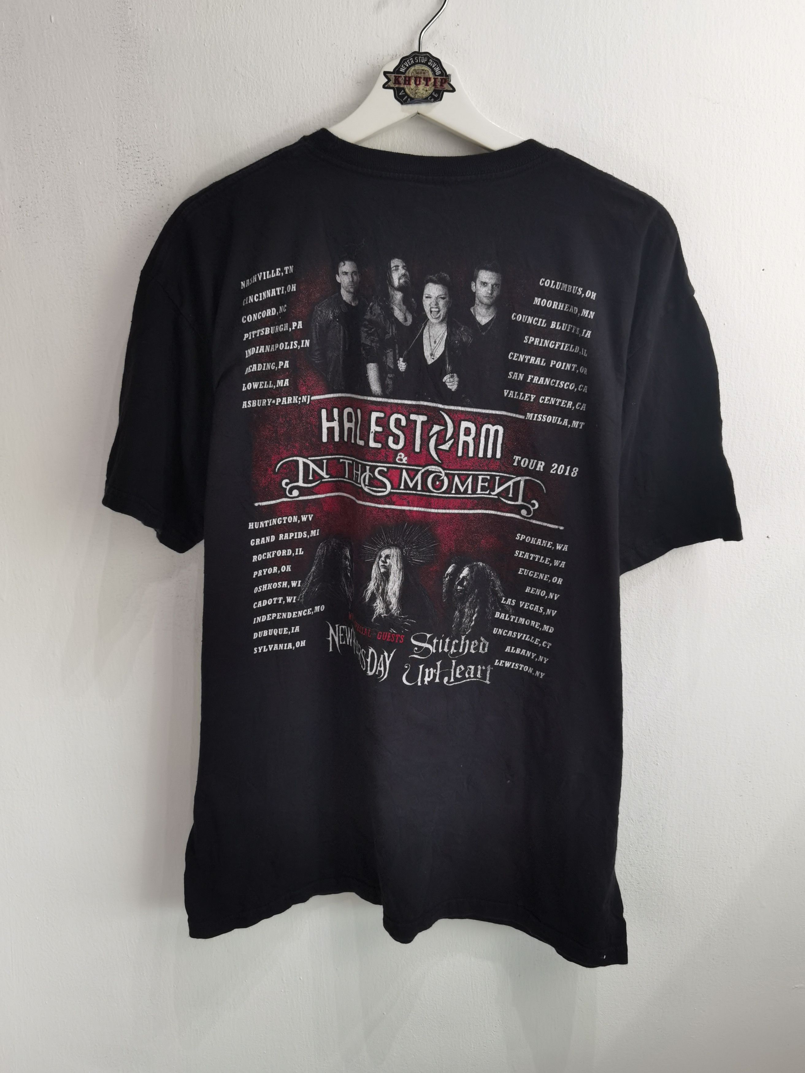 Band Tees Halestorm In This Moment Tour 2018 Size US L / EU 52-54 / 3 - 2 Thumbnail
