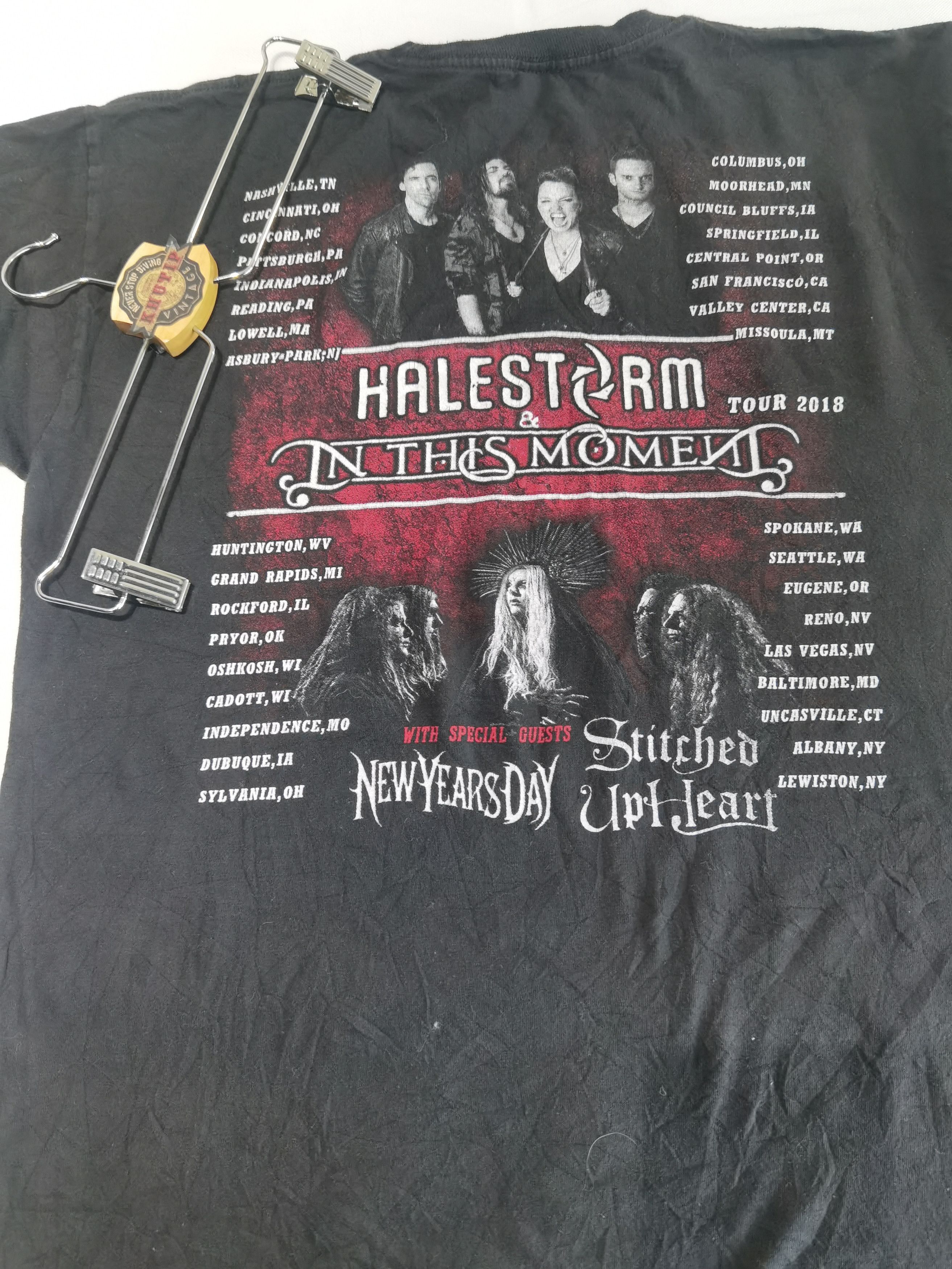 Band Tees Halestorm In This Moment Tour 2018 Size US L / EU 52-54 / 3 - 3 Thumbnail